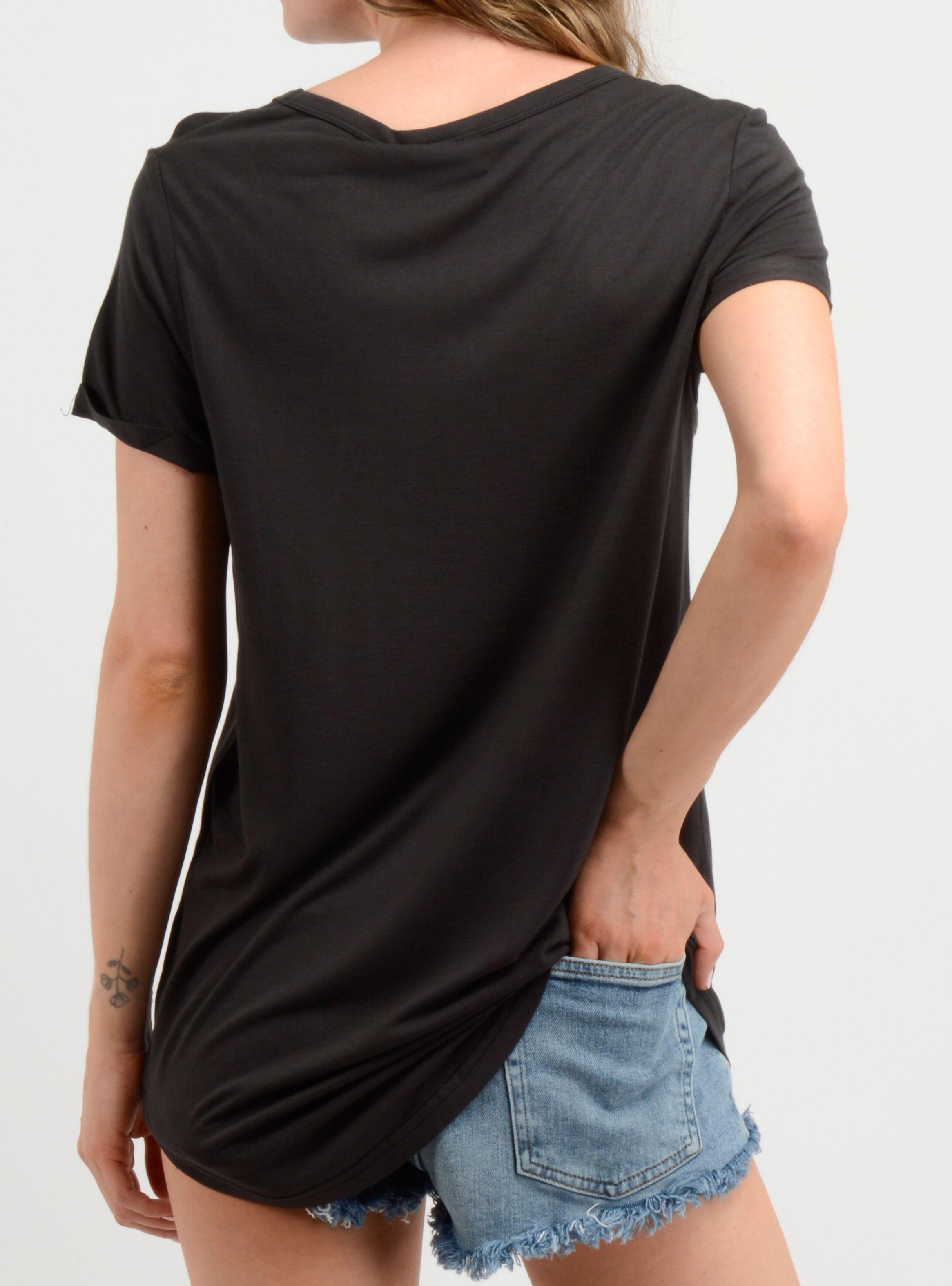 POLERA MANGA CORTA ESSENTIAL  NEGRO-2