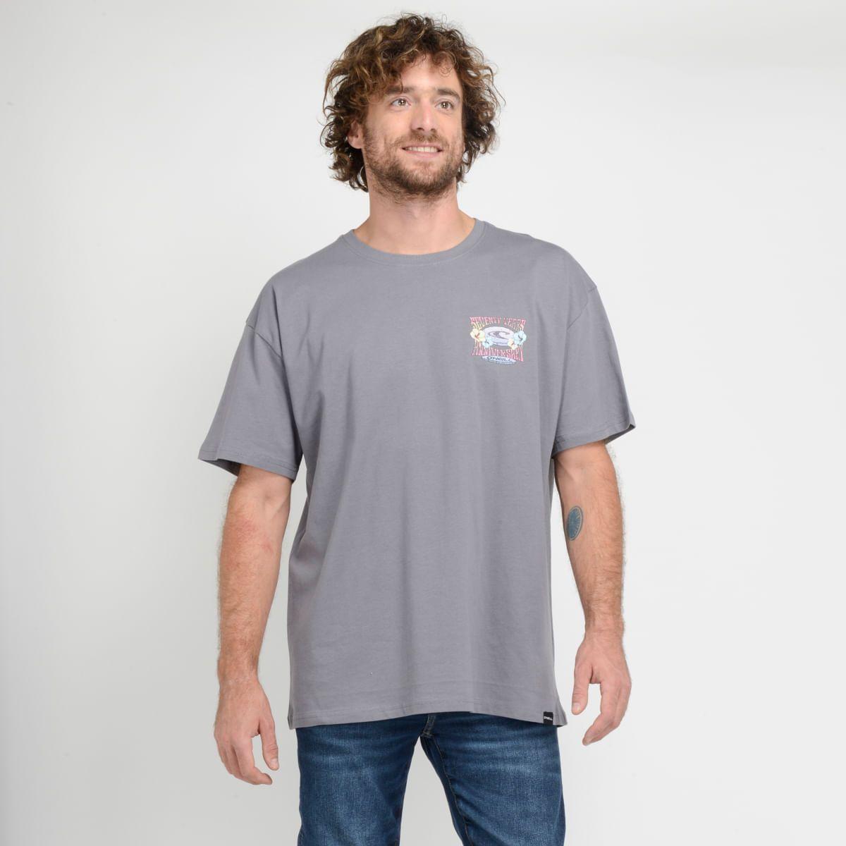 POLERA MANGA CORTA - I23HO065010 GRIS-1