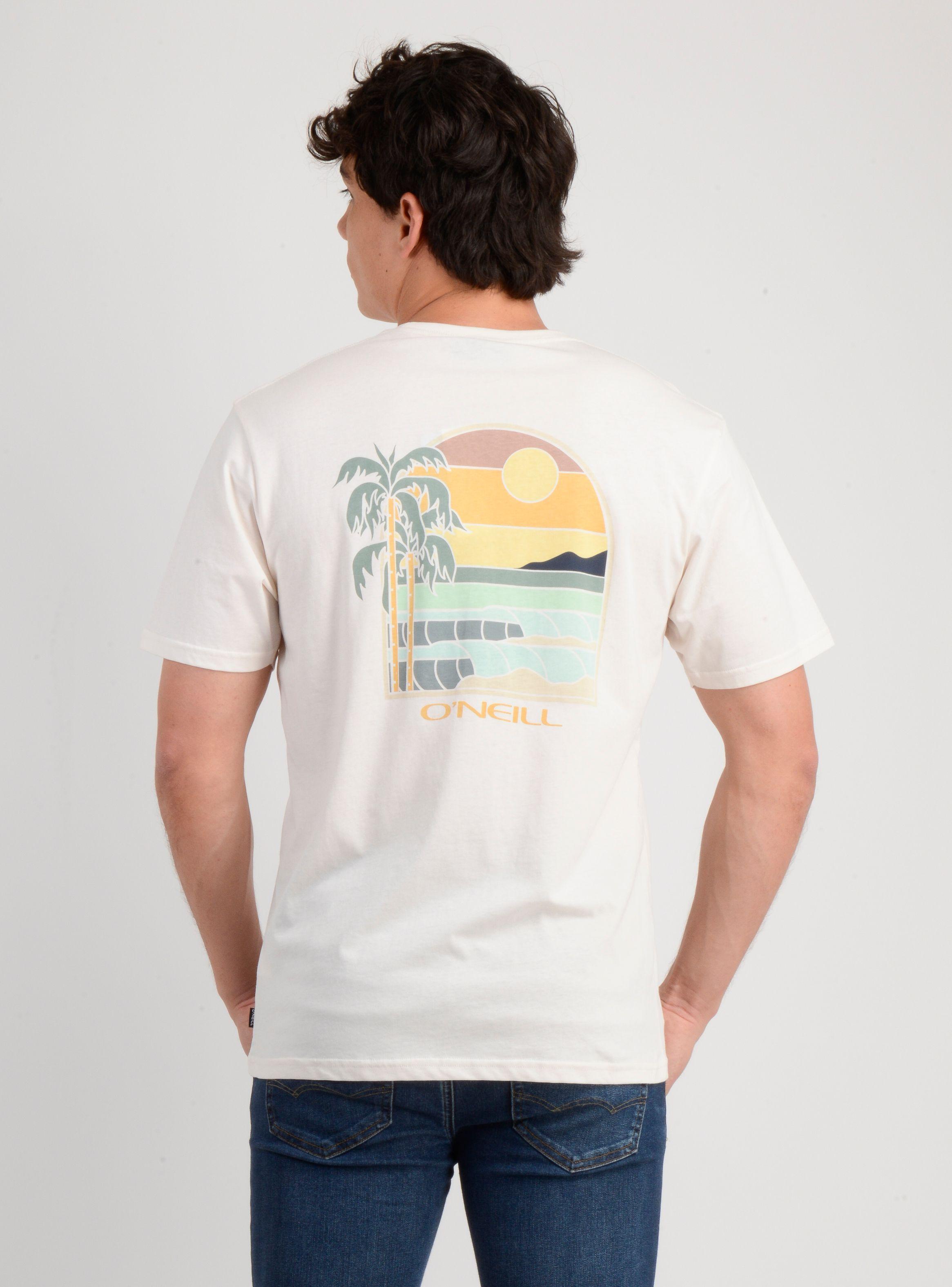 POLERA MANGA CORTA GLASSY DAYS BEIGE CLARO-1