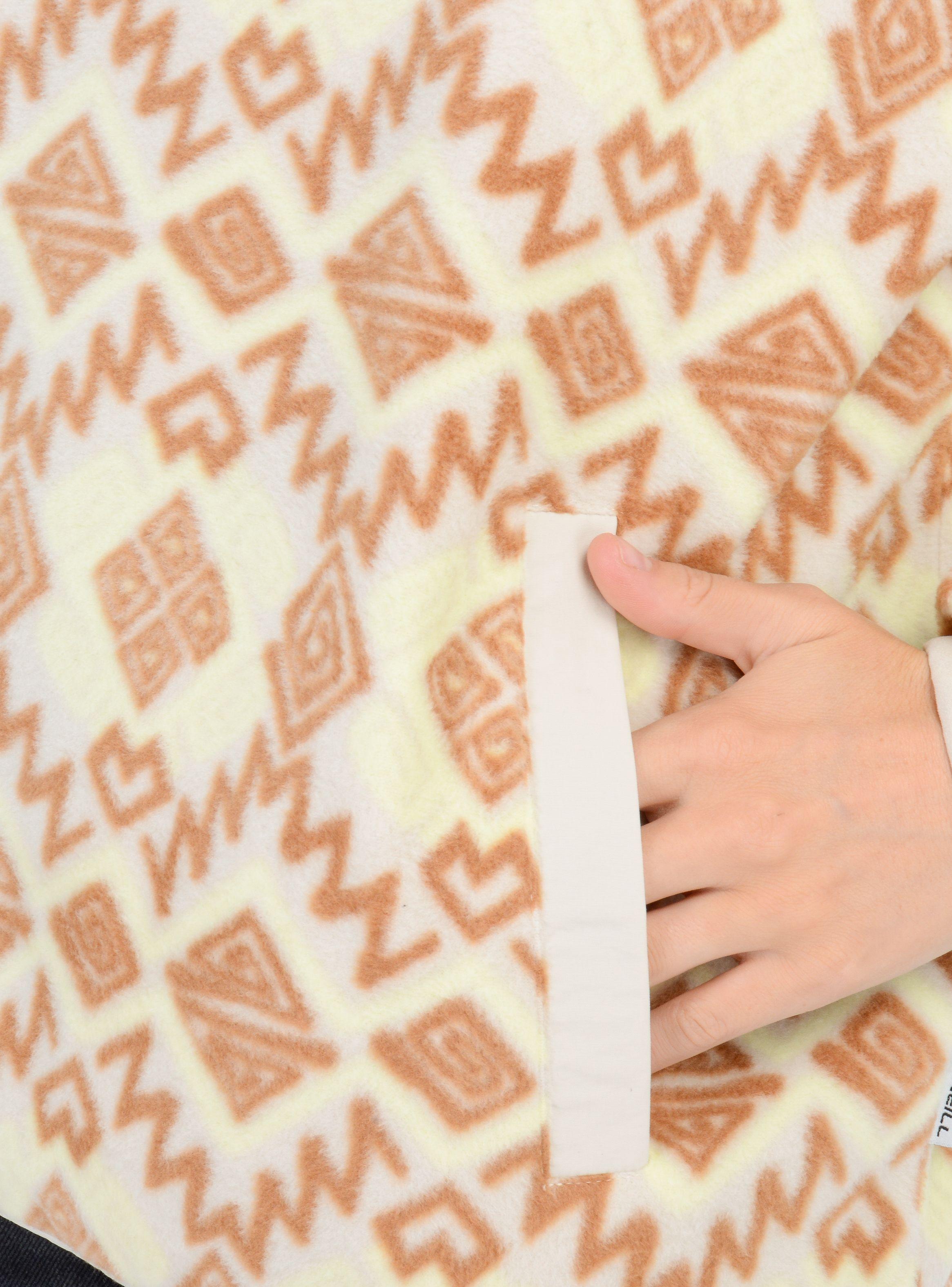POLERON POLAR RETRO IKAT  BEIGE-5