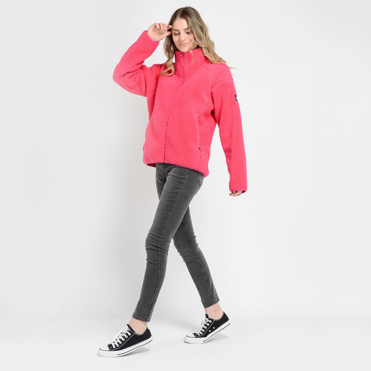 POLERON CHIPORRO FULL ZIPPER - I23MU073003 ROSADO OSCURO-3