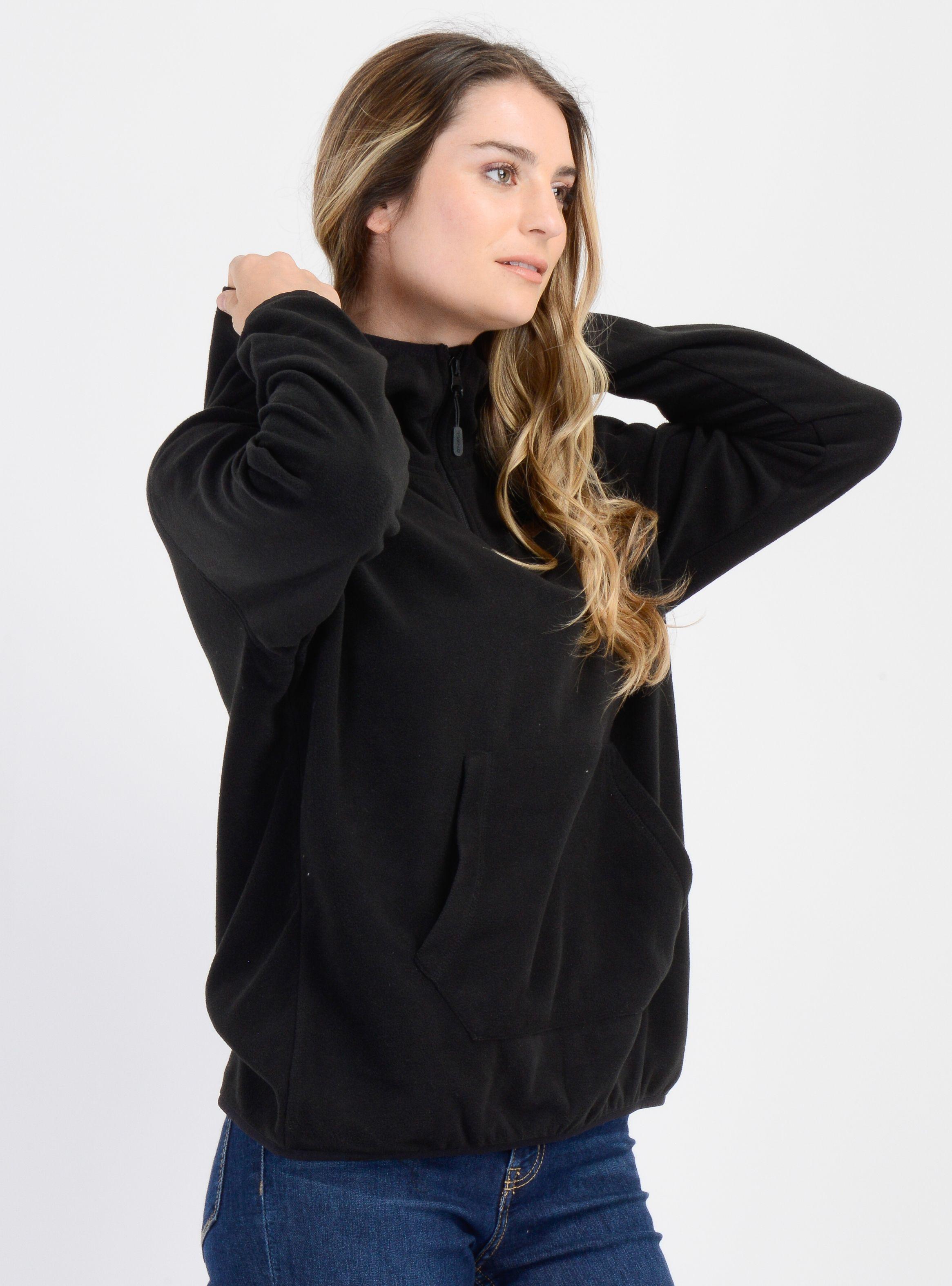 POLERON MICROPOLAR ASPEN HOODIE NEGRO-3