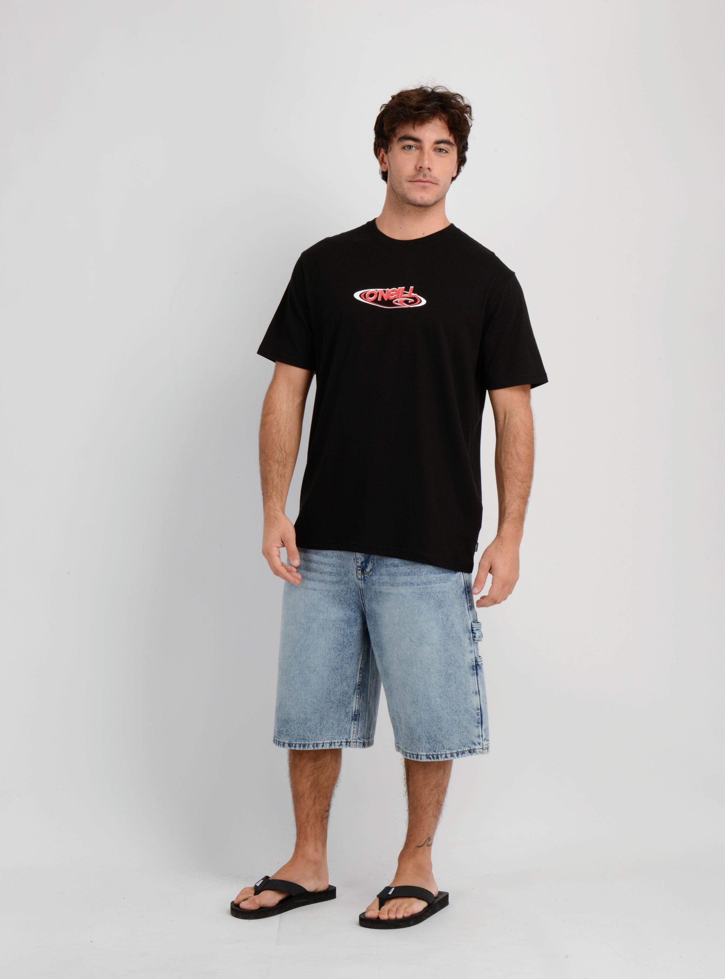 POLERA MANGA CORTA BOARD 90'S NEGRO-2