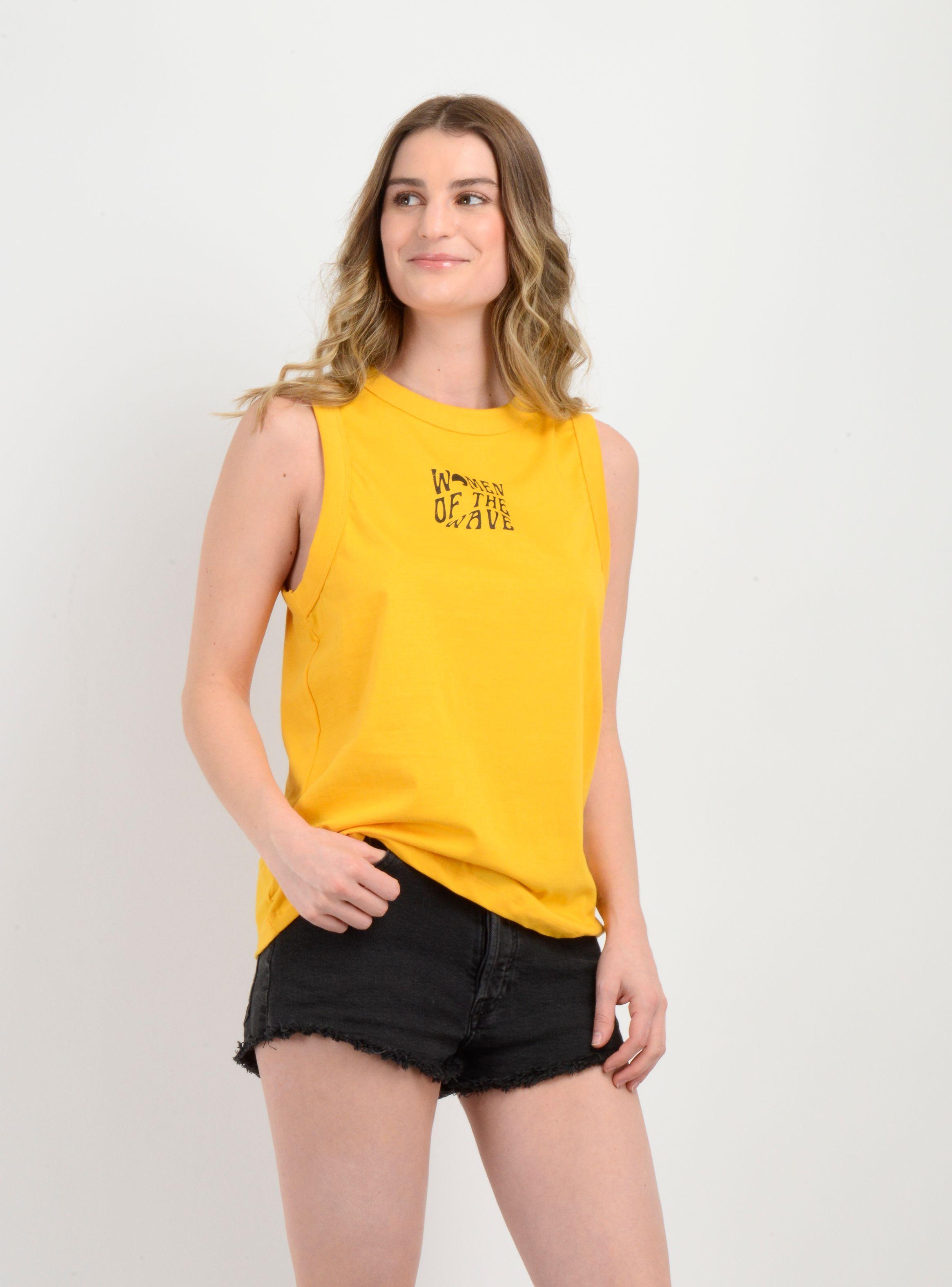POLERA SIN MANGAS WOTW TANK AMARILLO-3