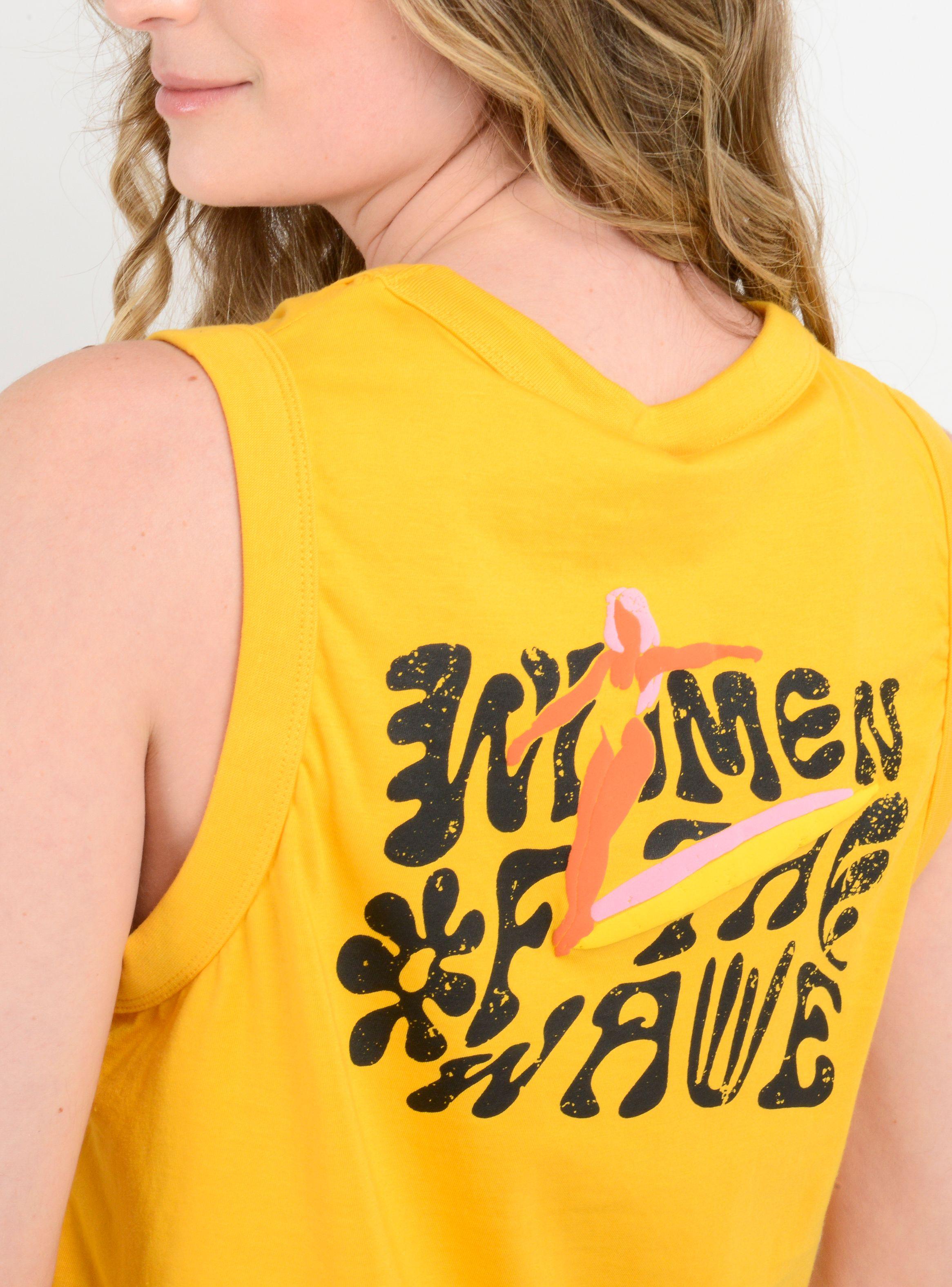 POLERA SIN MANGAS WOTW TANK AMARILLO-5