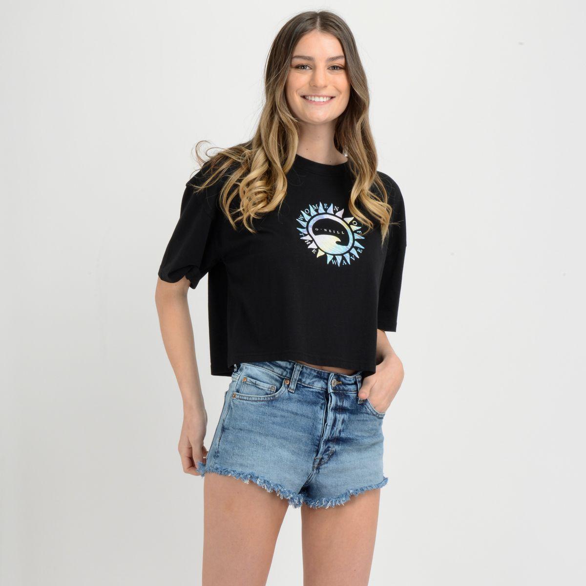 POLERA MANGA CORTA BUTTERFLY  NEGRO-2