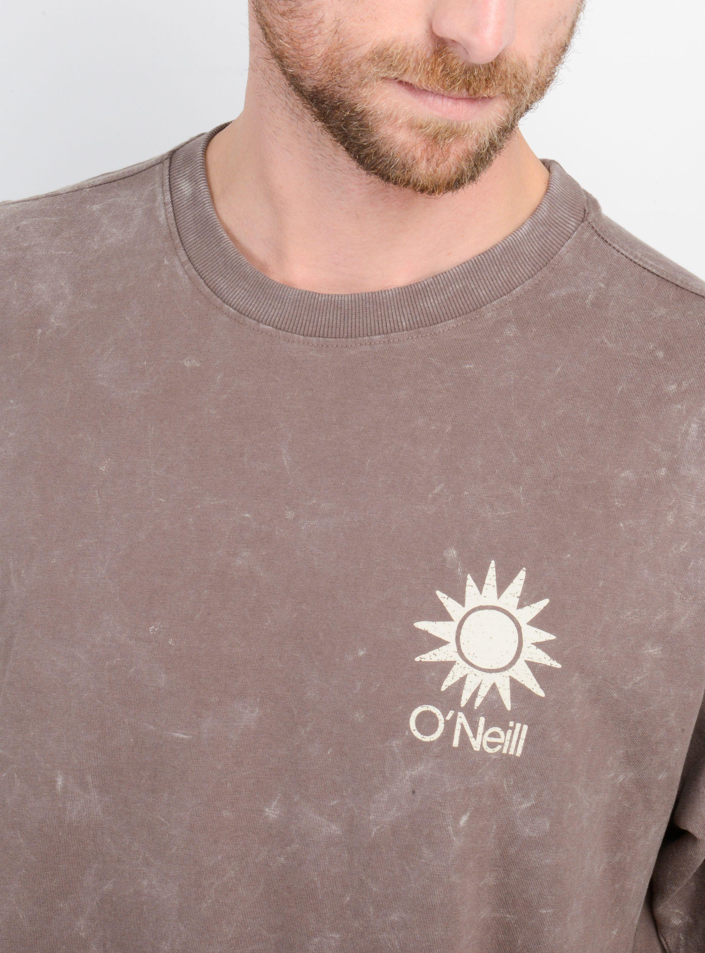POLERA MANGA CORTA OVERSIZE BLOCK CAFÉ-4