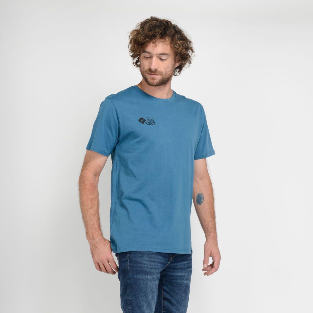 POLERA MANGA CORTA - I23HO065004 AZUL-1