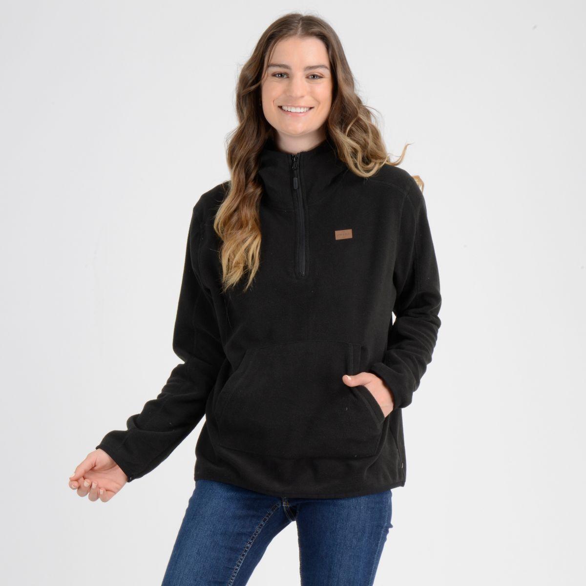 POLERON HALF ASPEN HOODIE NEGRO-0