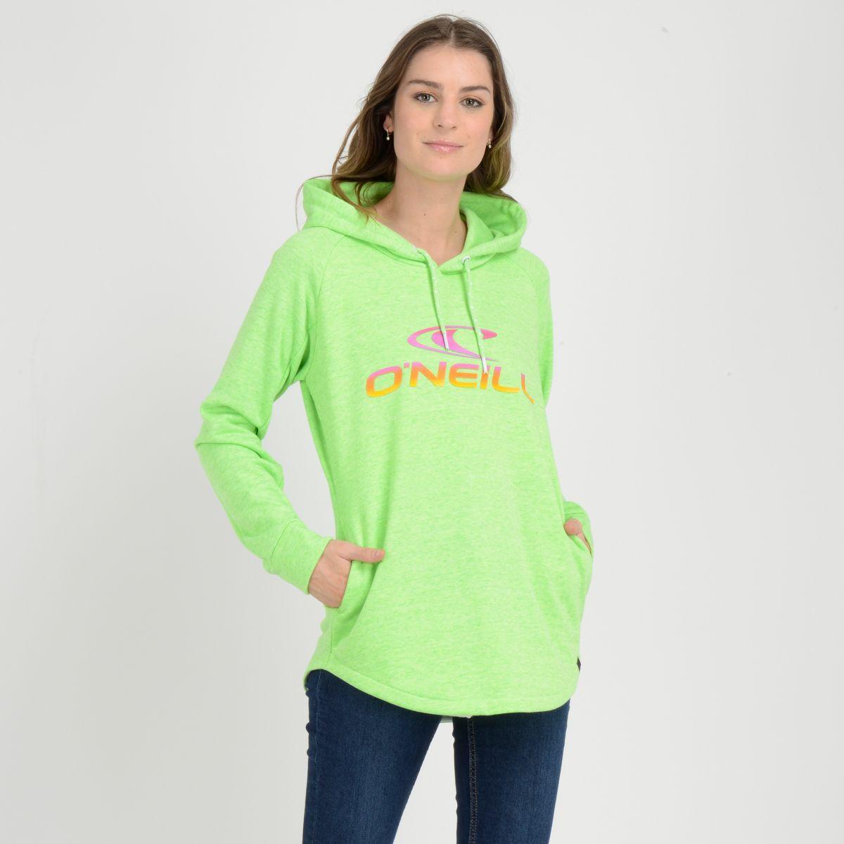 POLERON HODDIE MELANGE  VERDE-1