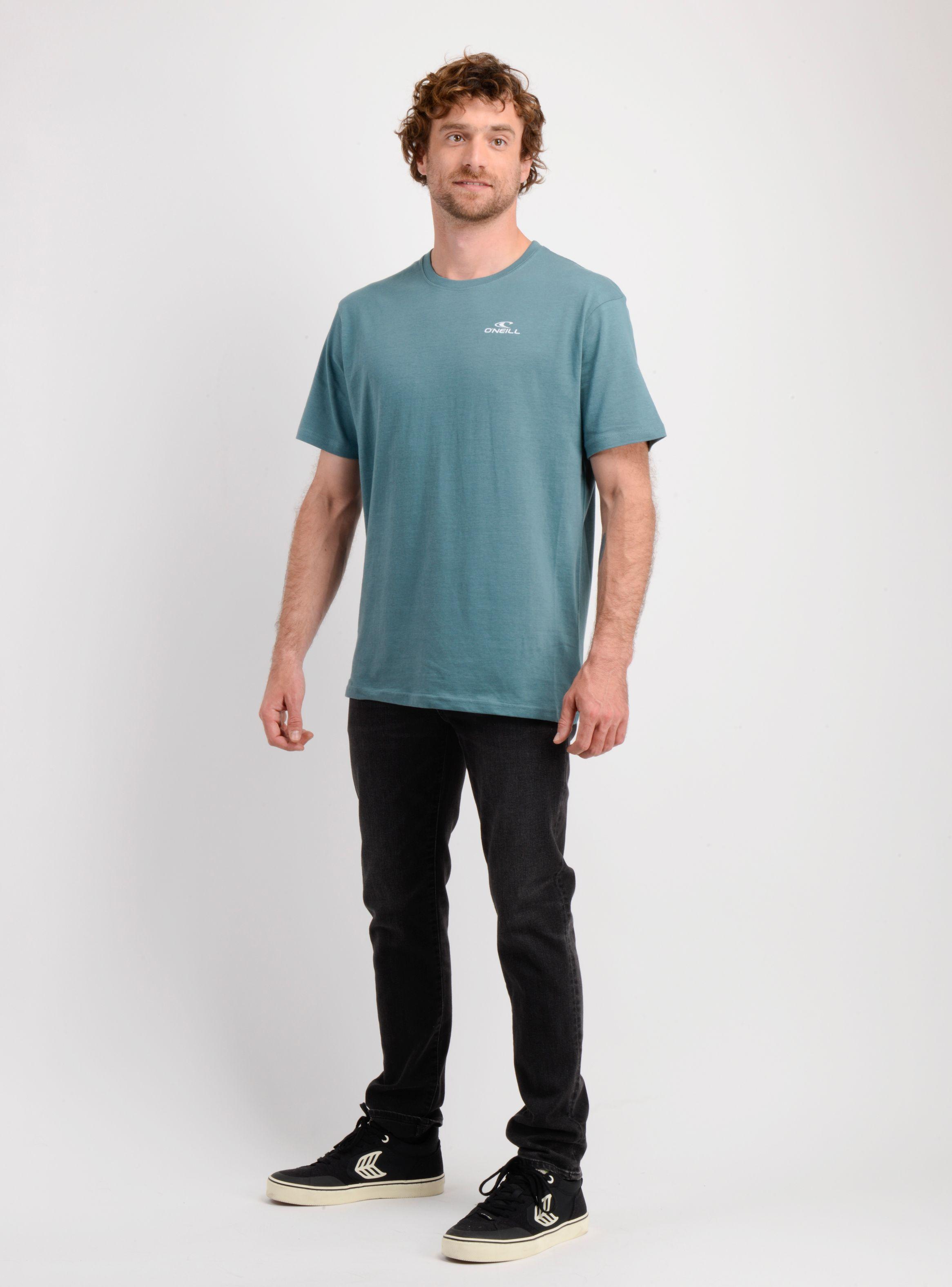 POLERA MANGA CORTA BLENDED VERDE OSCURO-2