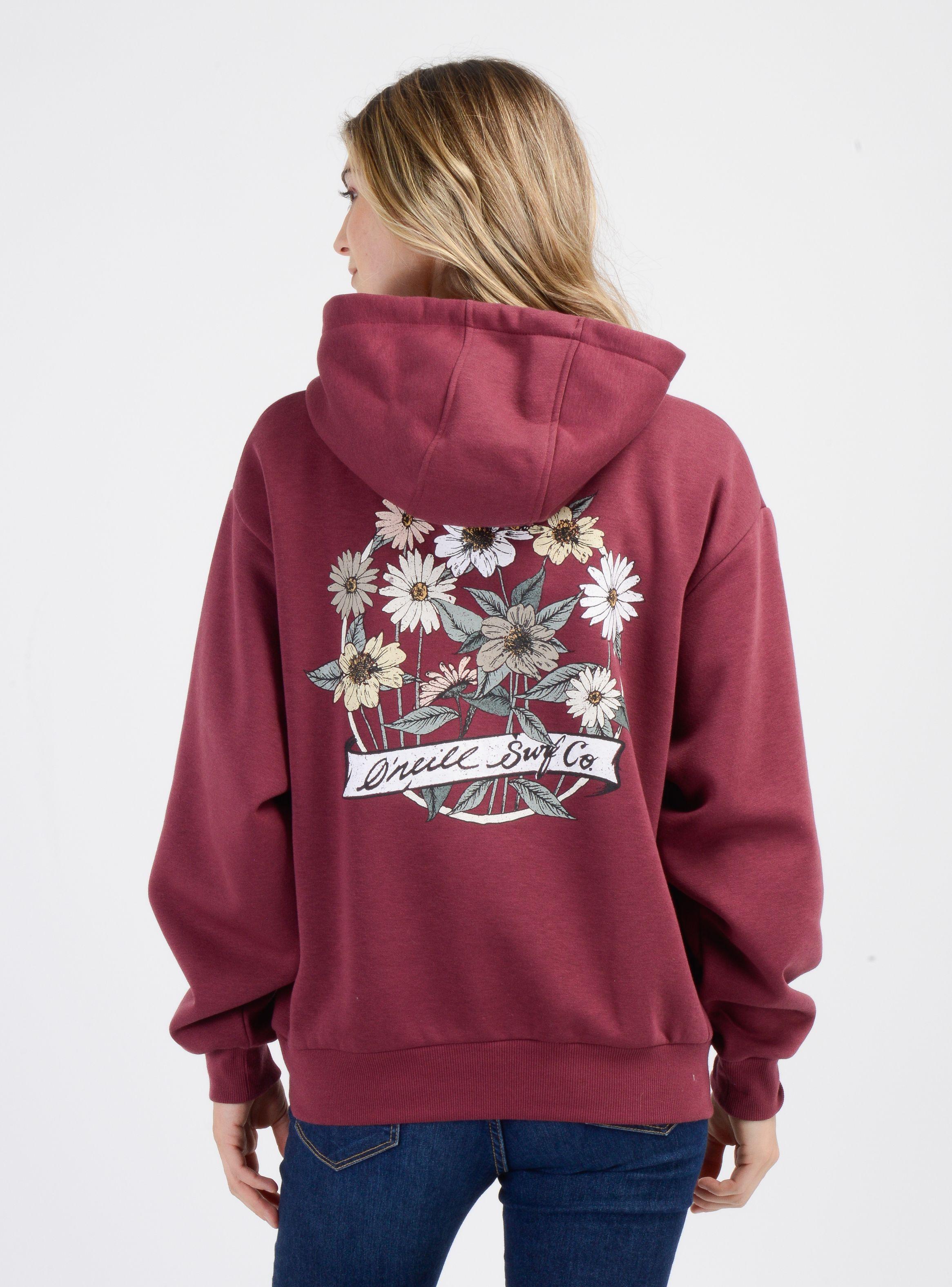 POLERON BYRON HOODY  ROJO OSCURO-1