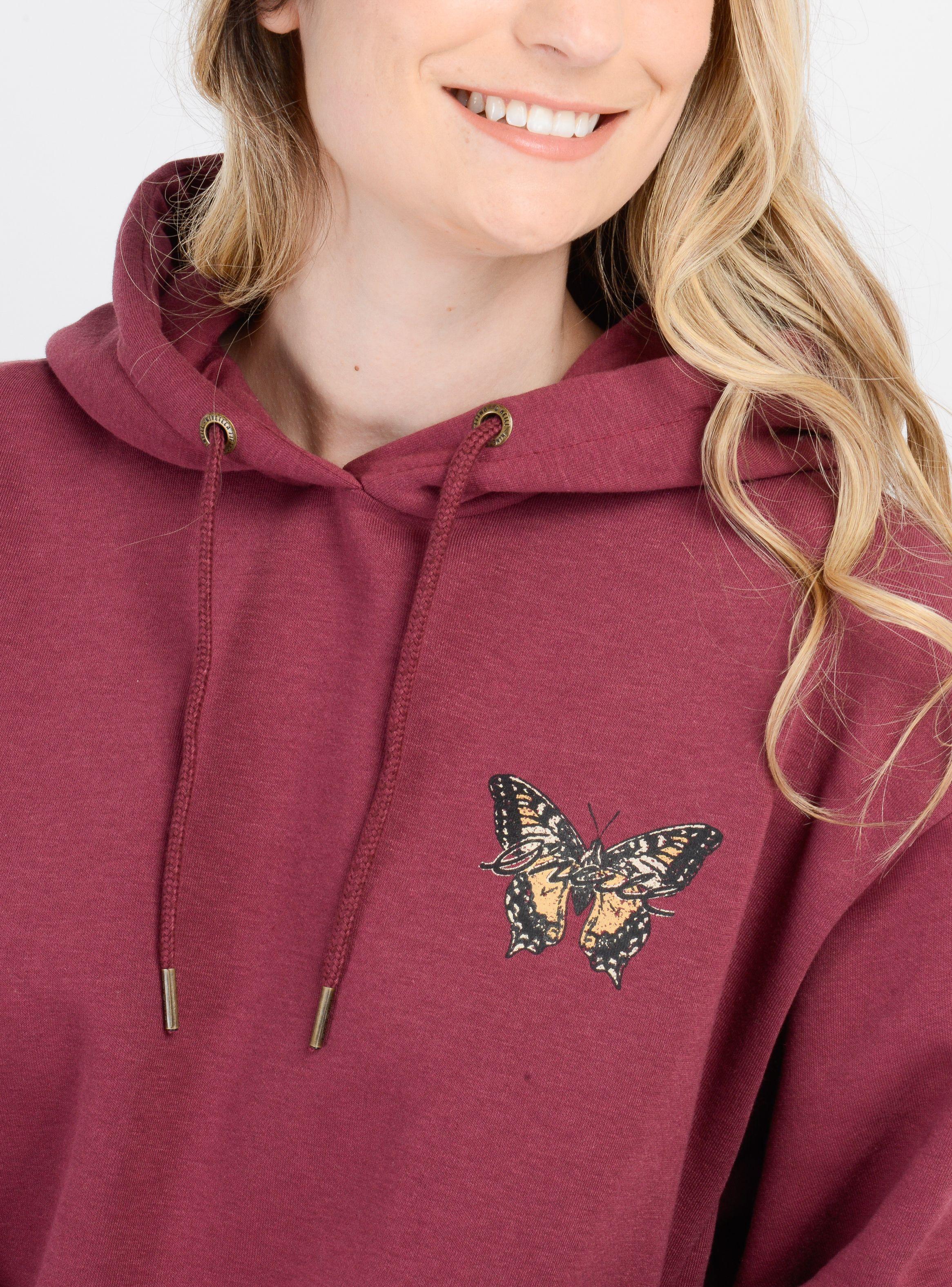 POLERON BYRON HOODY  ROJO OSCURO-4