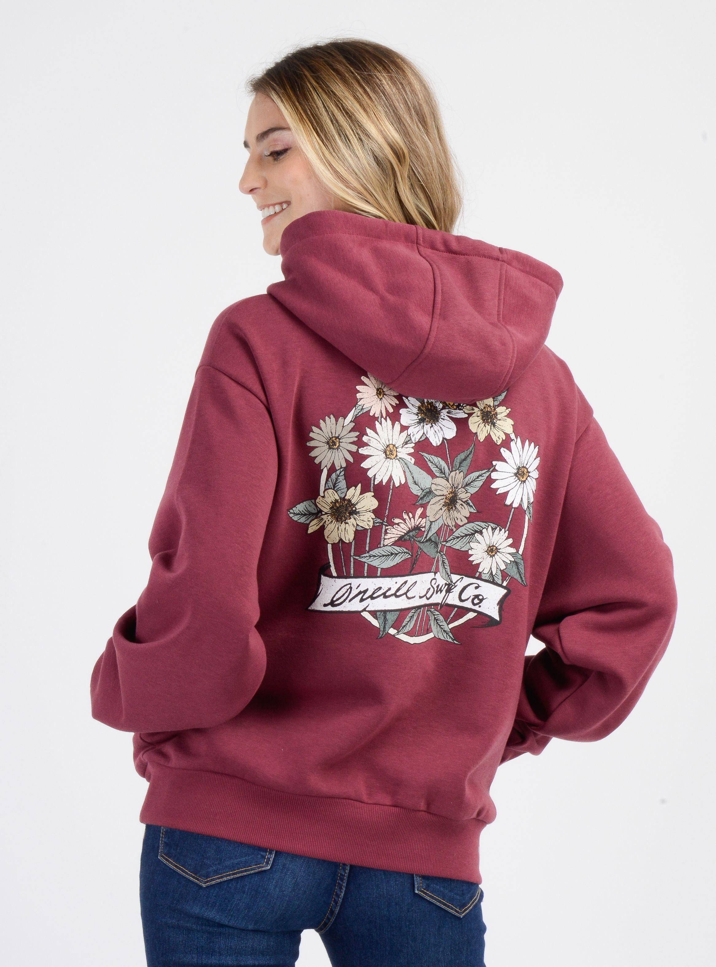 POLERON BYRON HOODY  ROJO OSCURO-5