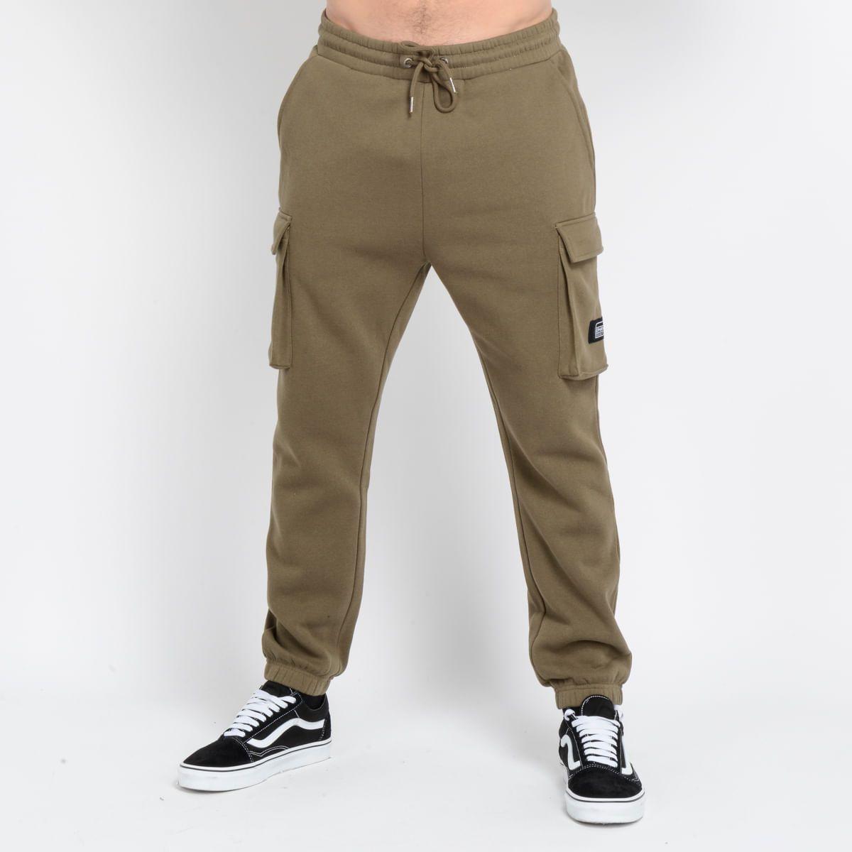 PANTALON CARGO POINT VERDE OSCURO-0