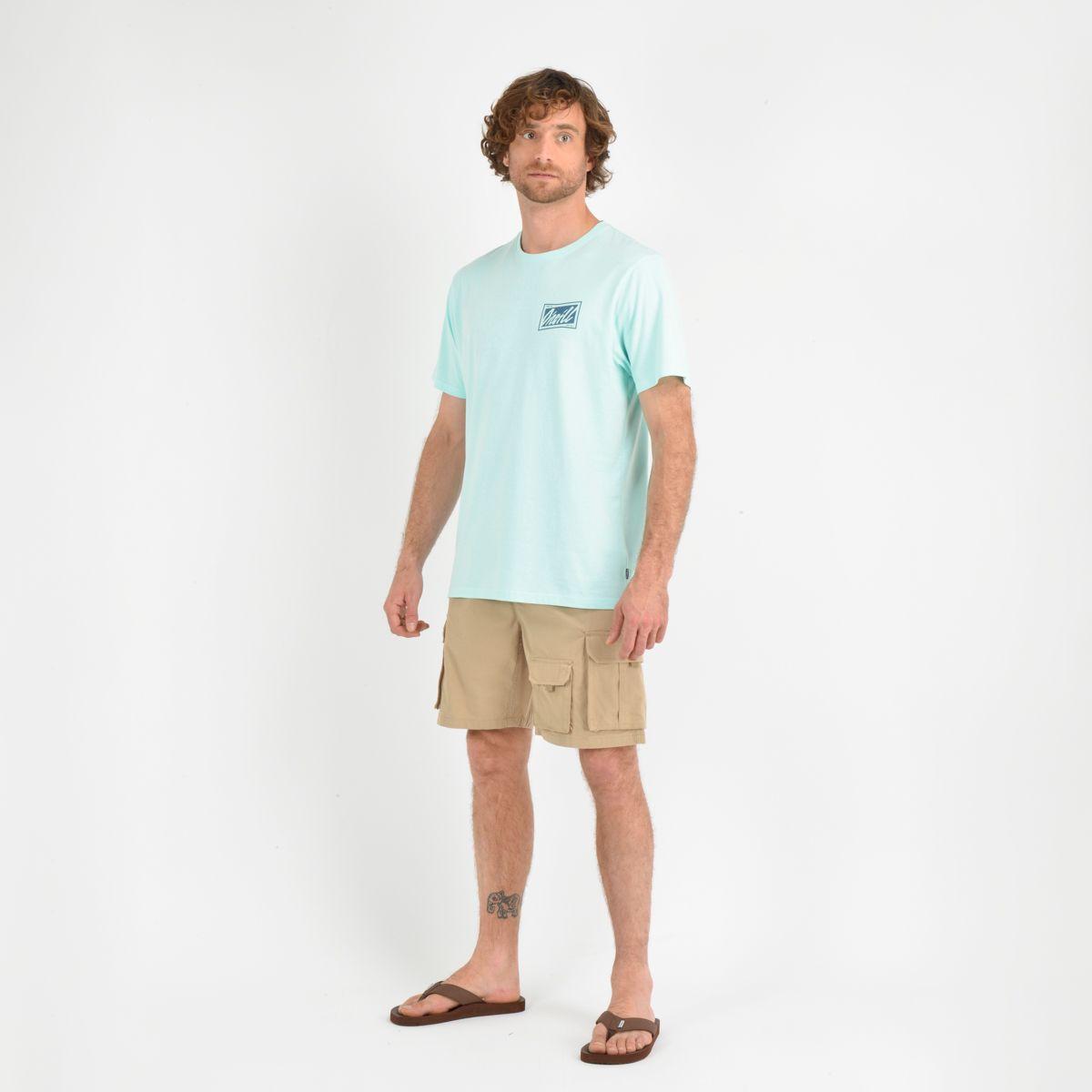 POLERA MANGA CORTA SKEWED AZUL-1