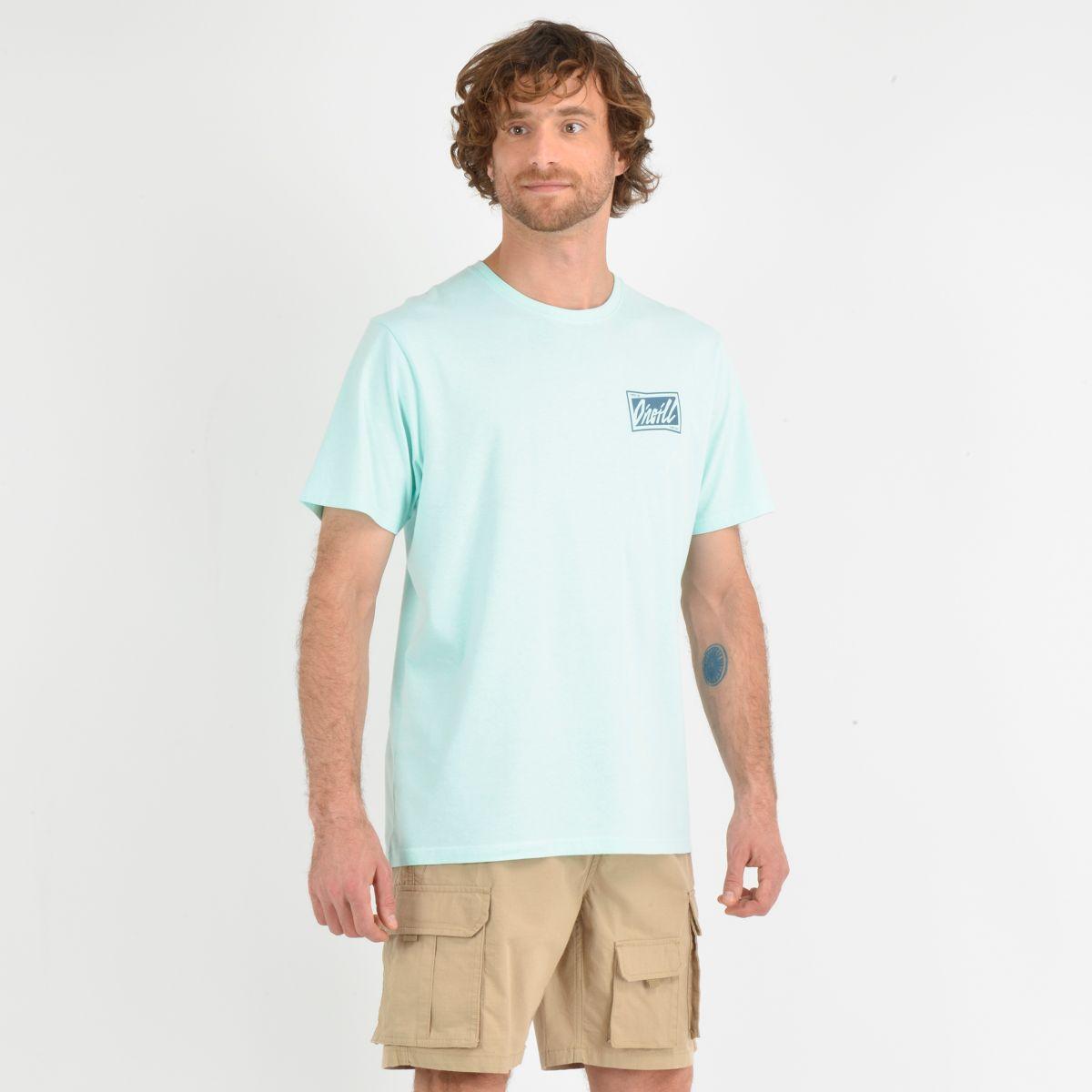 POLERA MANGA CORTA SKEWED AZUL-2