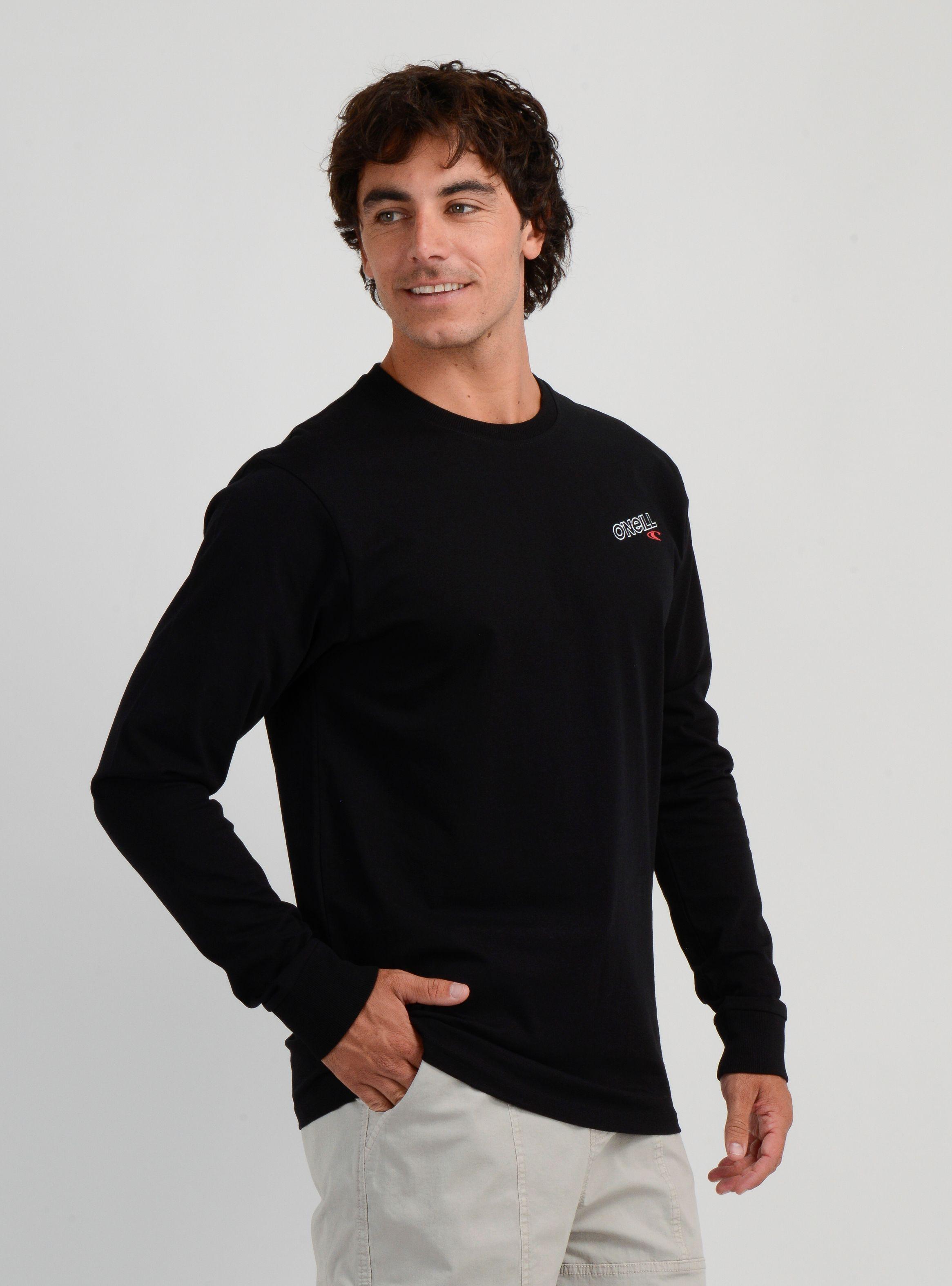 POLERA MANGA LARGA ESSENTIAL 90'S NEGRO-3