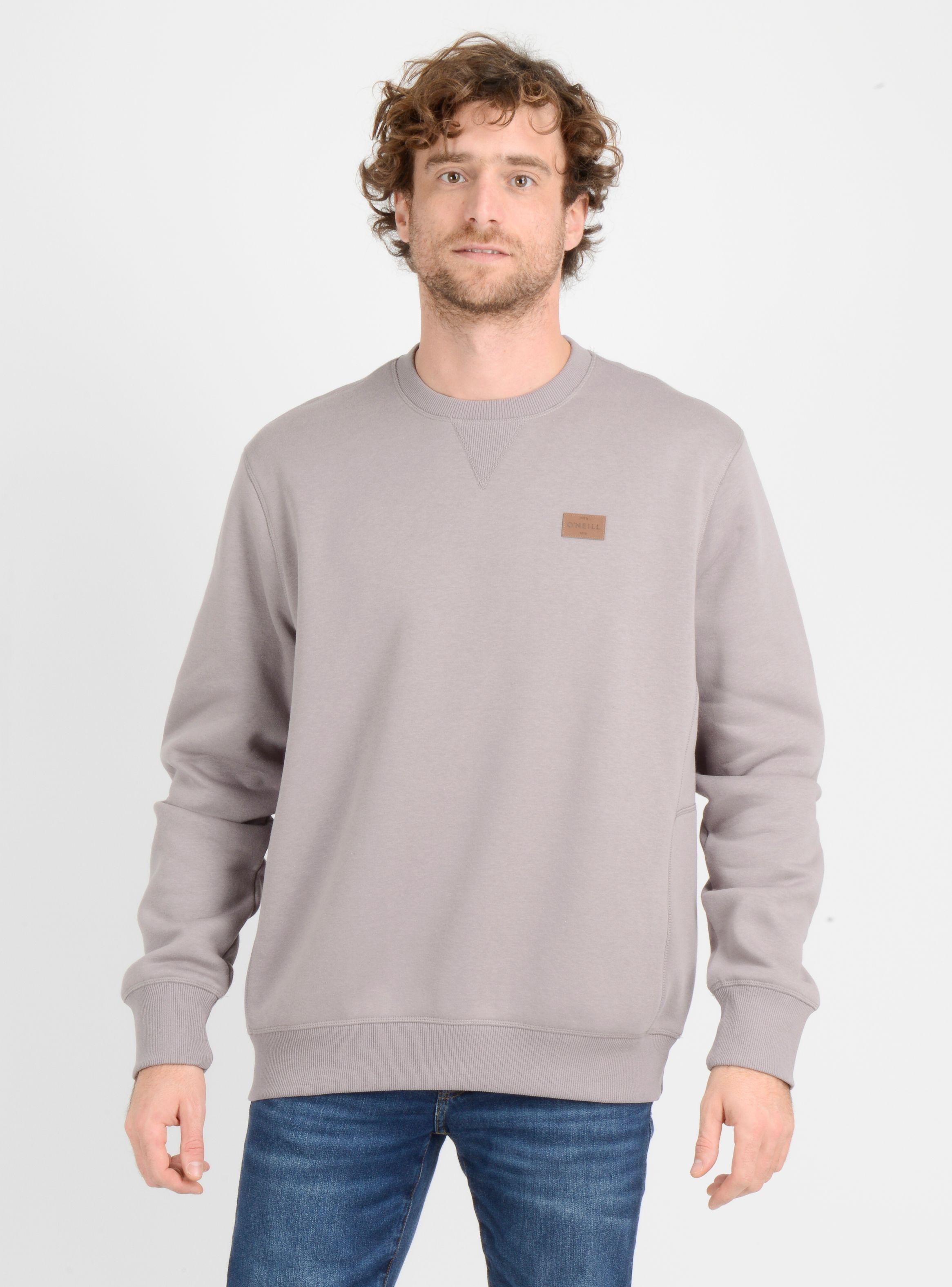 POLERON CUELLO REDONDO BAVARO CREW  GRIS-0