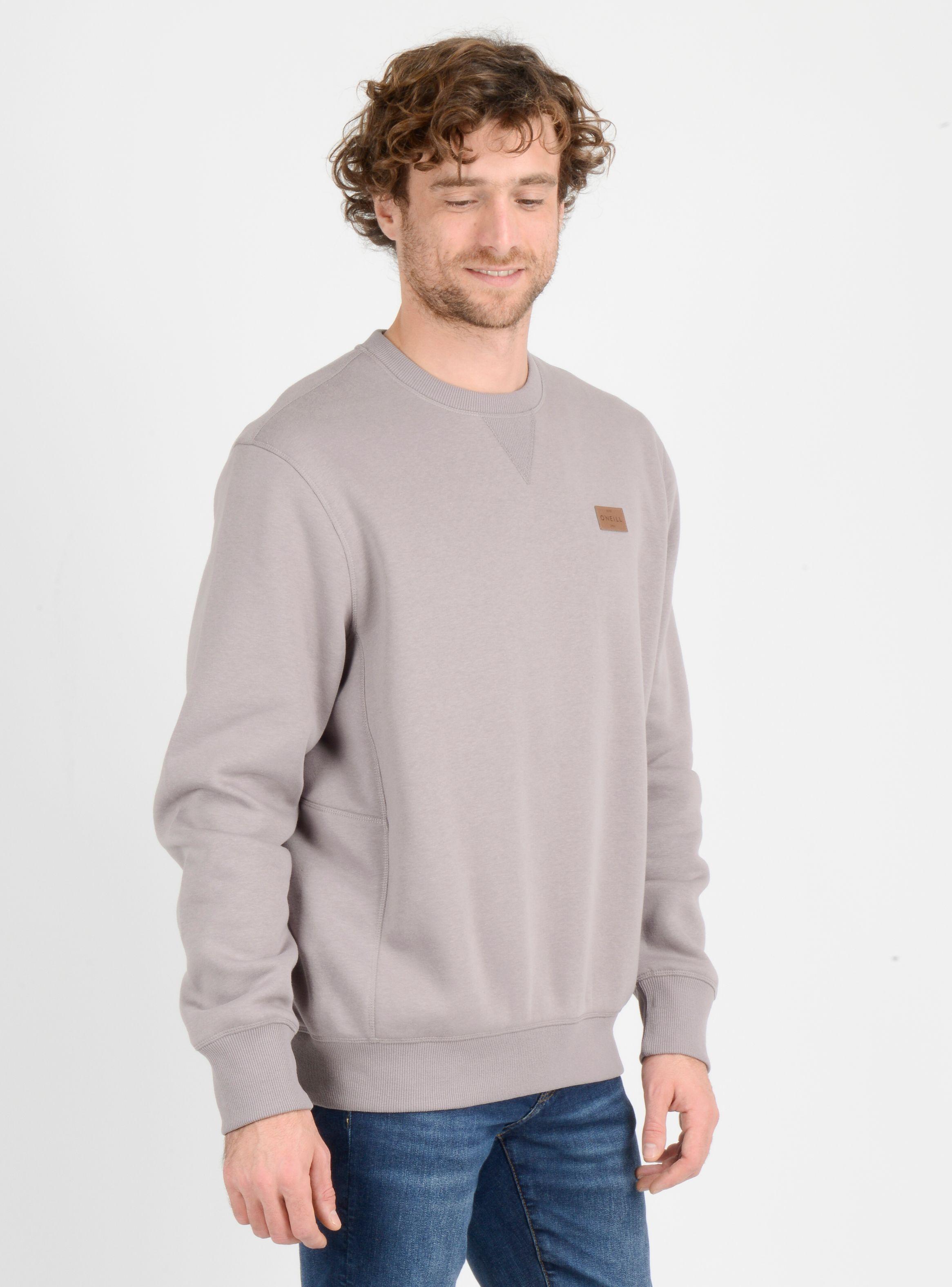 POLERON CUELLO REDONDO BAVARO CREW  GRIS-3