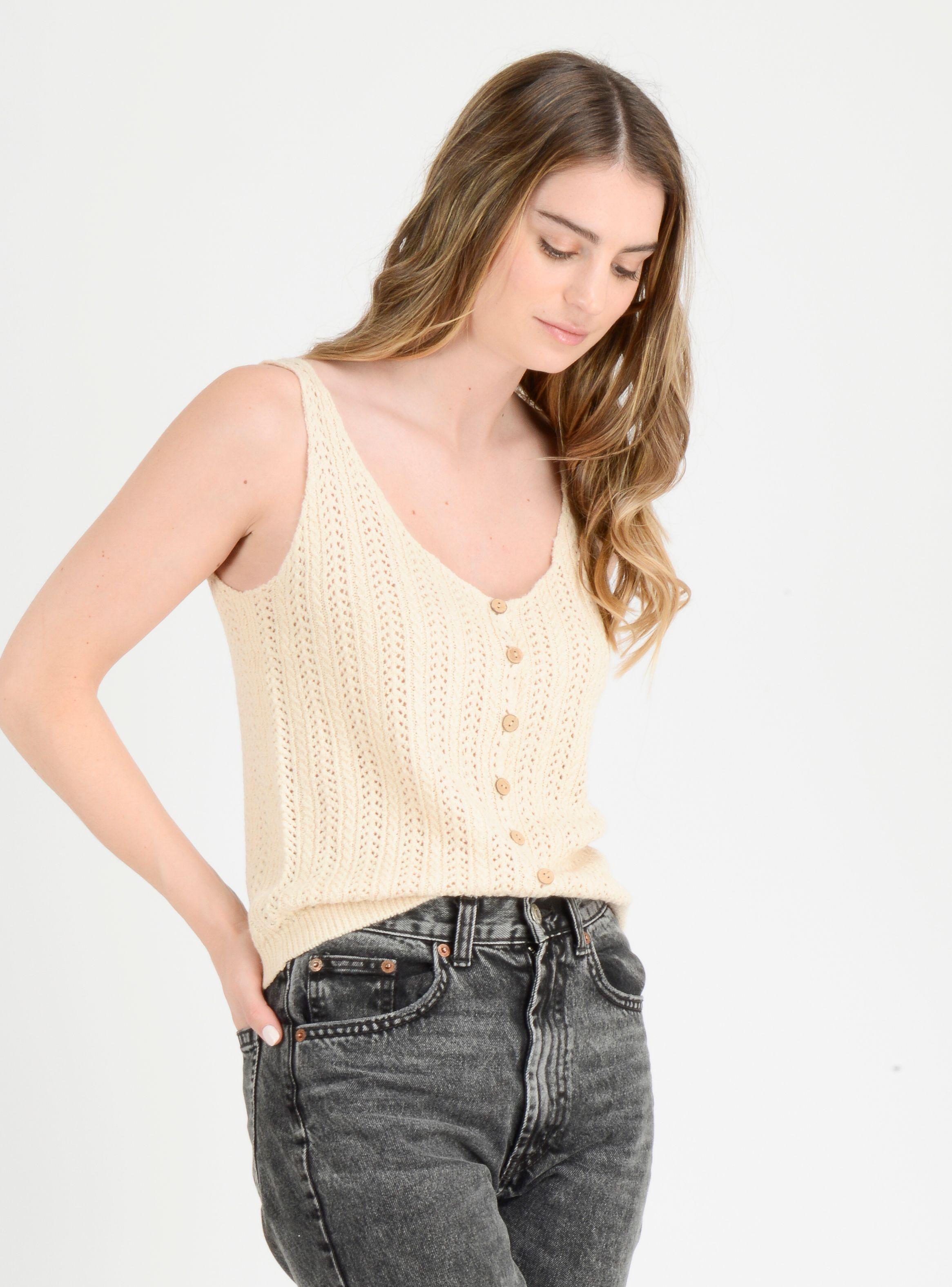 POLERA SIN MANGAS KALI BEIGE CLARO-3