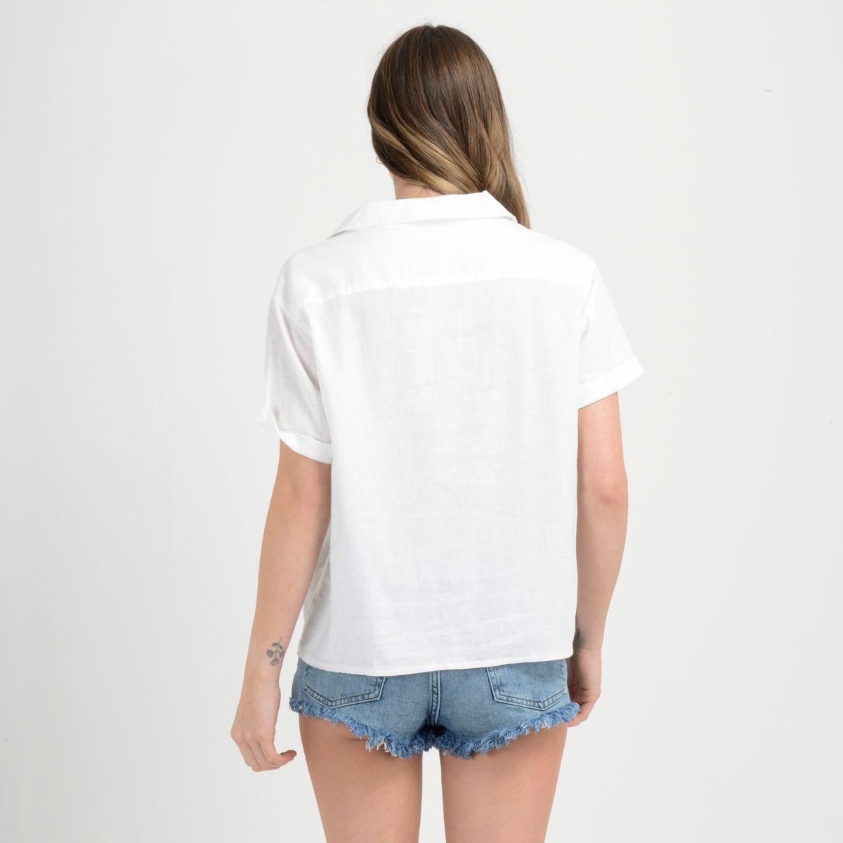 BLUSA MANGA CORTA PRISM  BLANCO-2