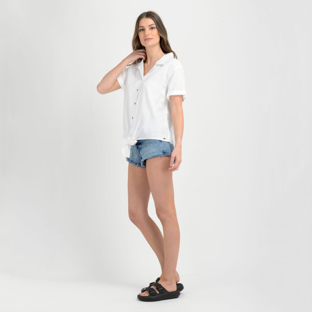 BLUSA MANGA CORTA PRISM  BLANCO-3