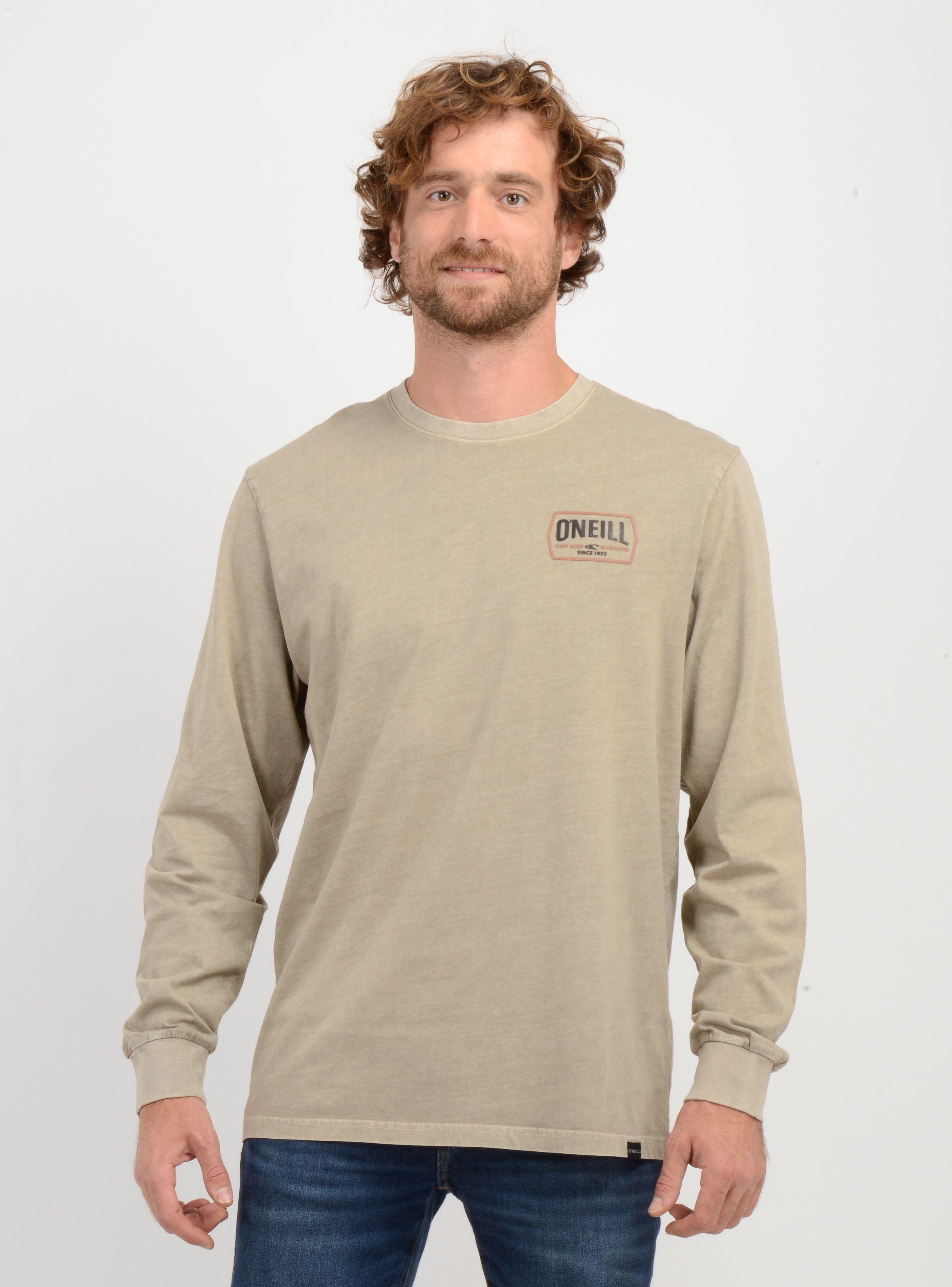 POLERA MANGA LARGA DITHER  BEIGE OSCURO-0