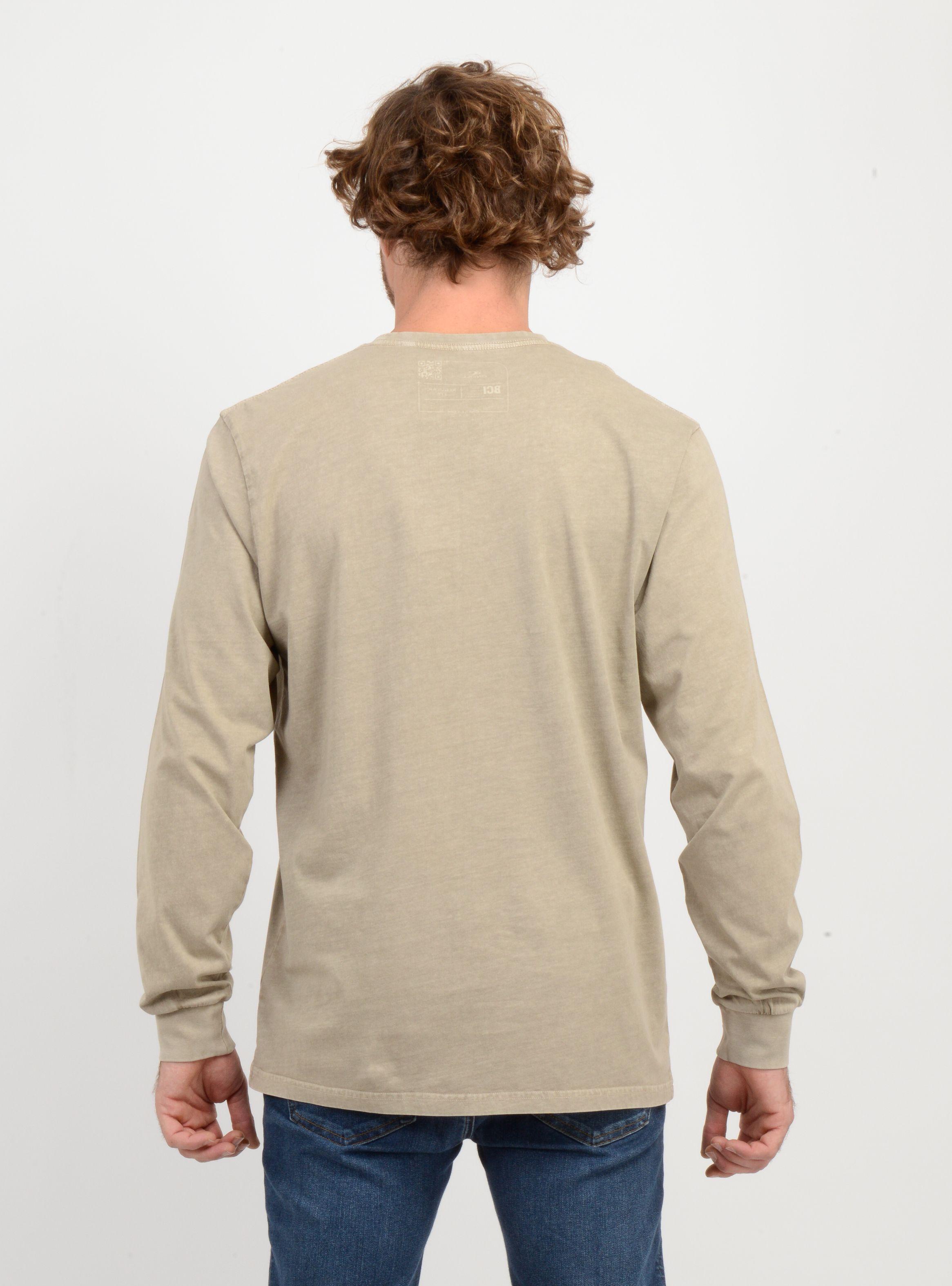 POLERA MANGA LARGA DITHER  BEIGE OSCURO-1