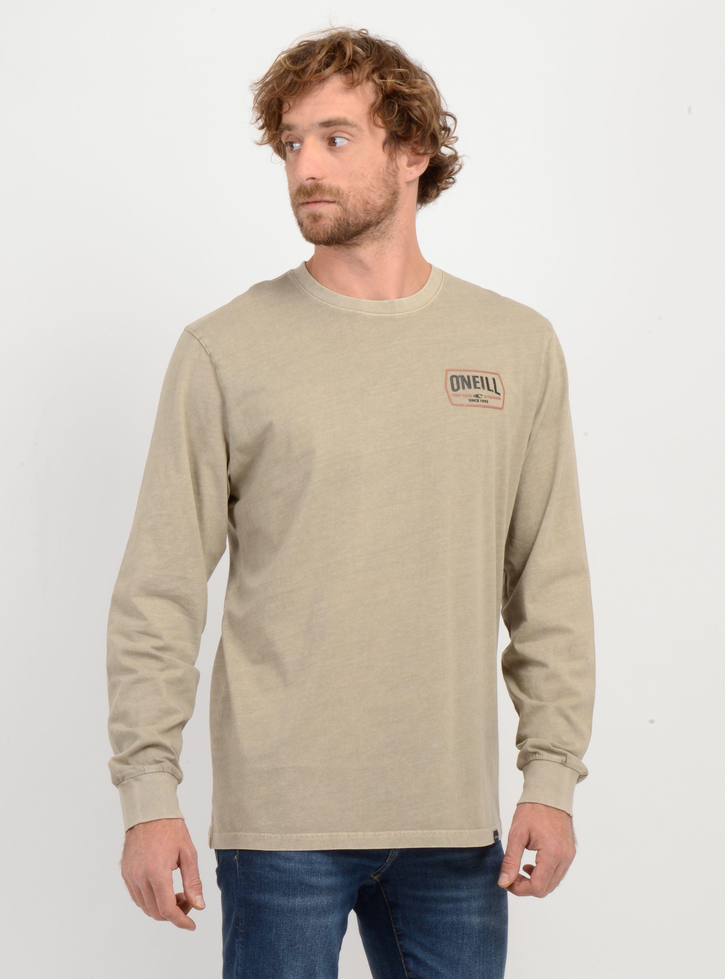 POLERA MANGA LARGA DITHER  BEIGE OSCURO-3