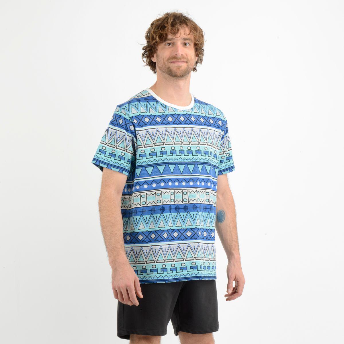 POLERA MANGA CORTA KA STRIPE  AZUL-2