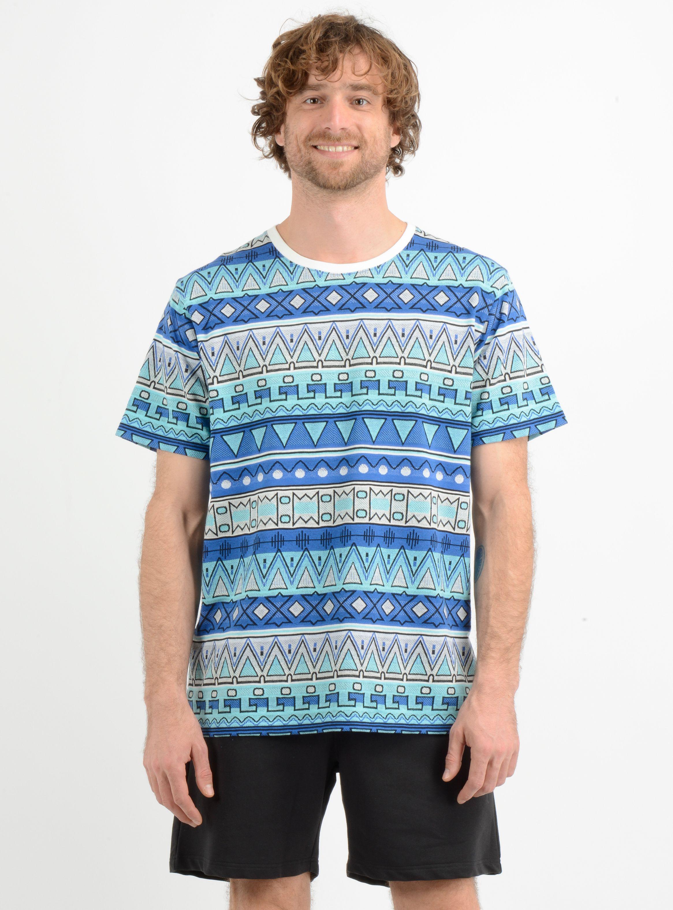 POLERA MANGA CORTA KA STRIPE  AZUL-0