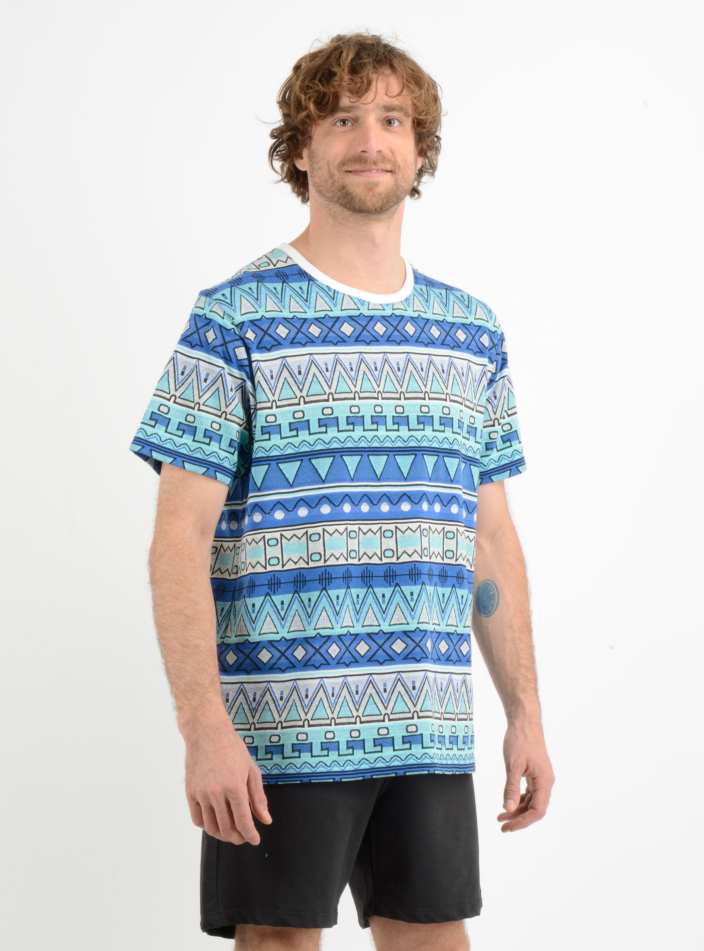 POLERA MANGA CORTA KA STRIPE  AZUL-3