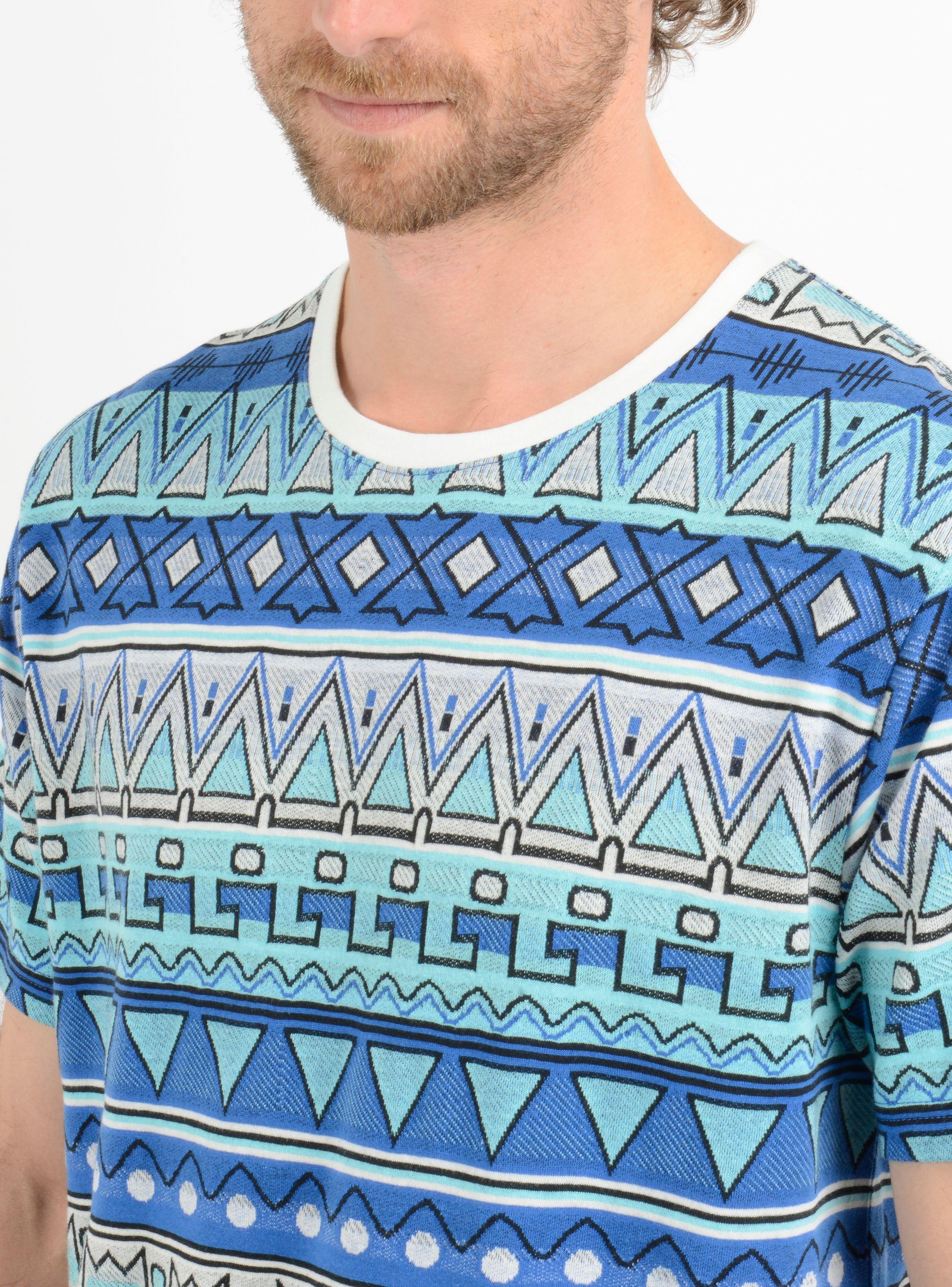 POLERA MANGA CORTA KA STRIPE  AZUL-4