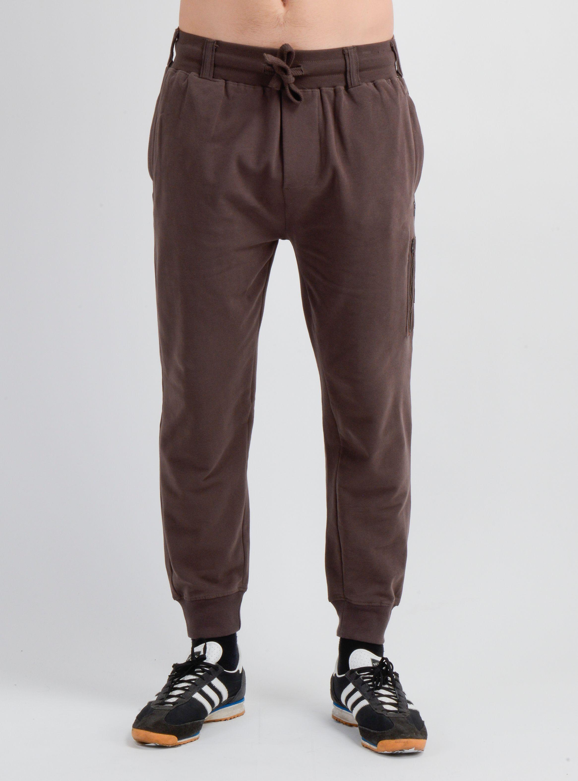 PANTALON BUZO TRANSFER  CAFÉ-0