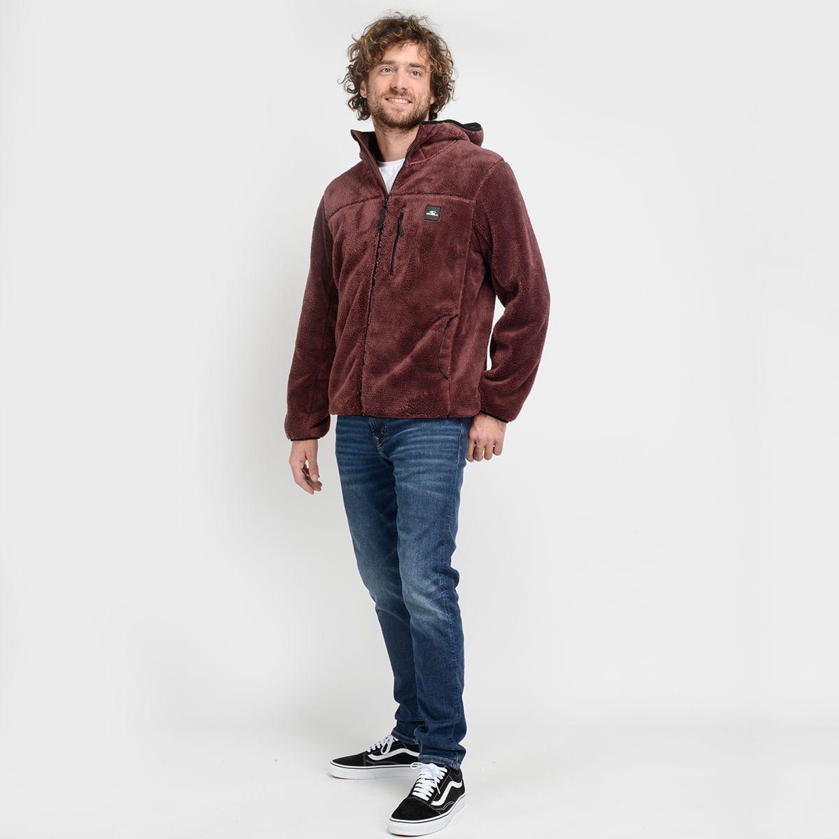 POLERON CHIPORRO FULL ZIPPER - I23HO073005 ROJO OSCURO-7