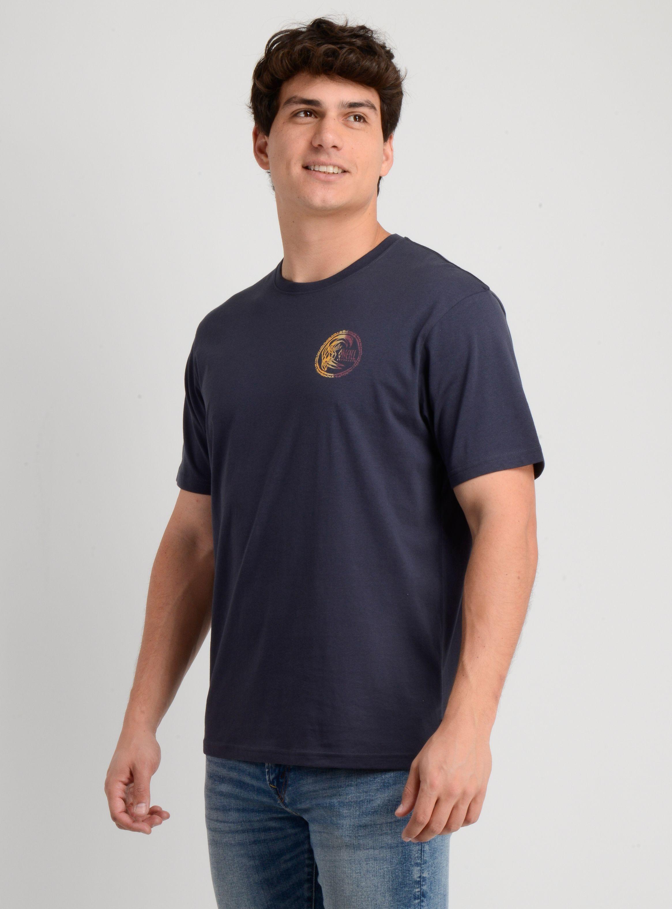 POLERA MANGA CORTA ARTIFACT AZUL OSCURO-2