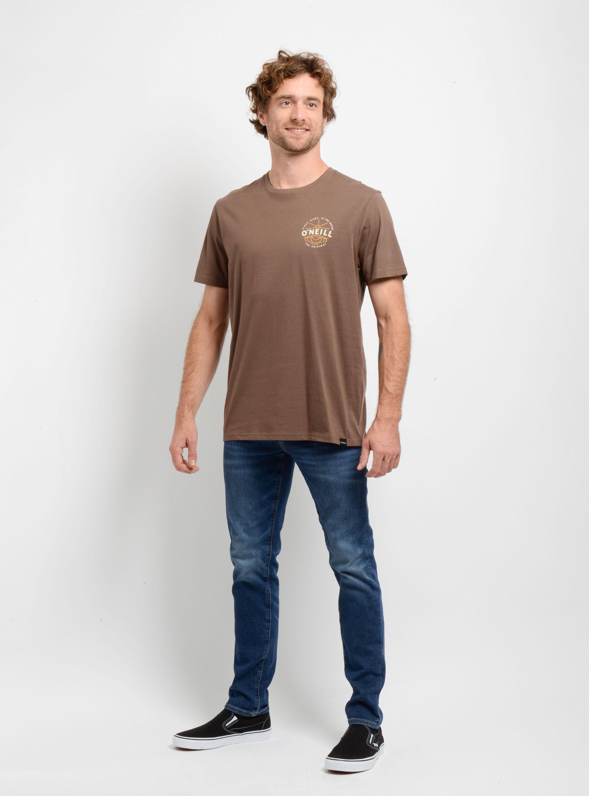 POLERA MANGA CORTA EMBOSSED CAFÉ-2