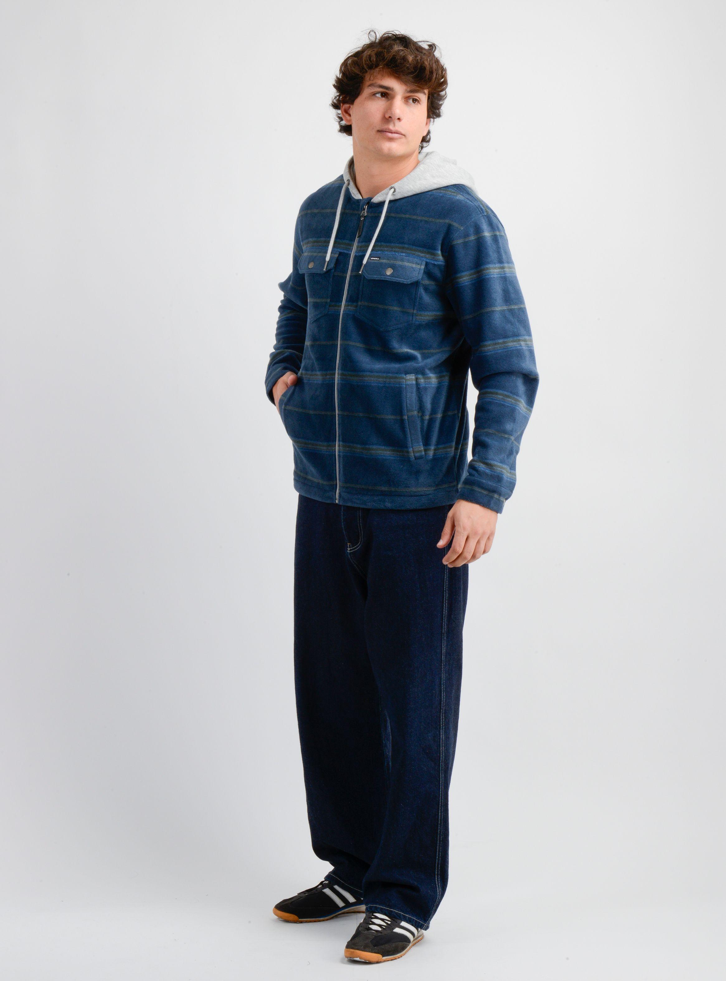 CAMISA POLAR MANGA LARGA ARCHER AZUL-2