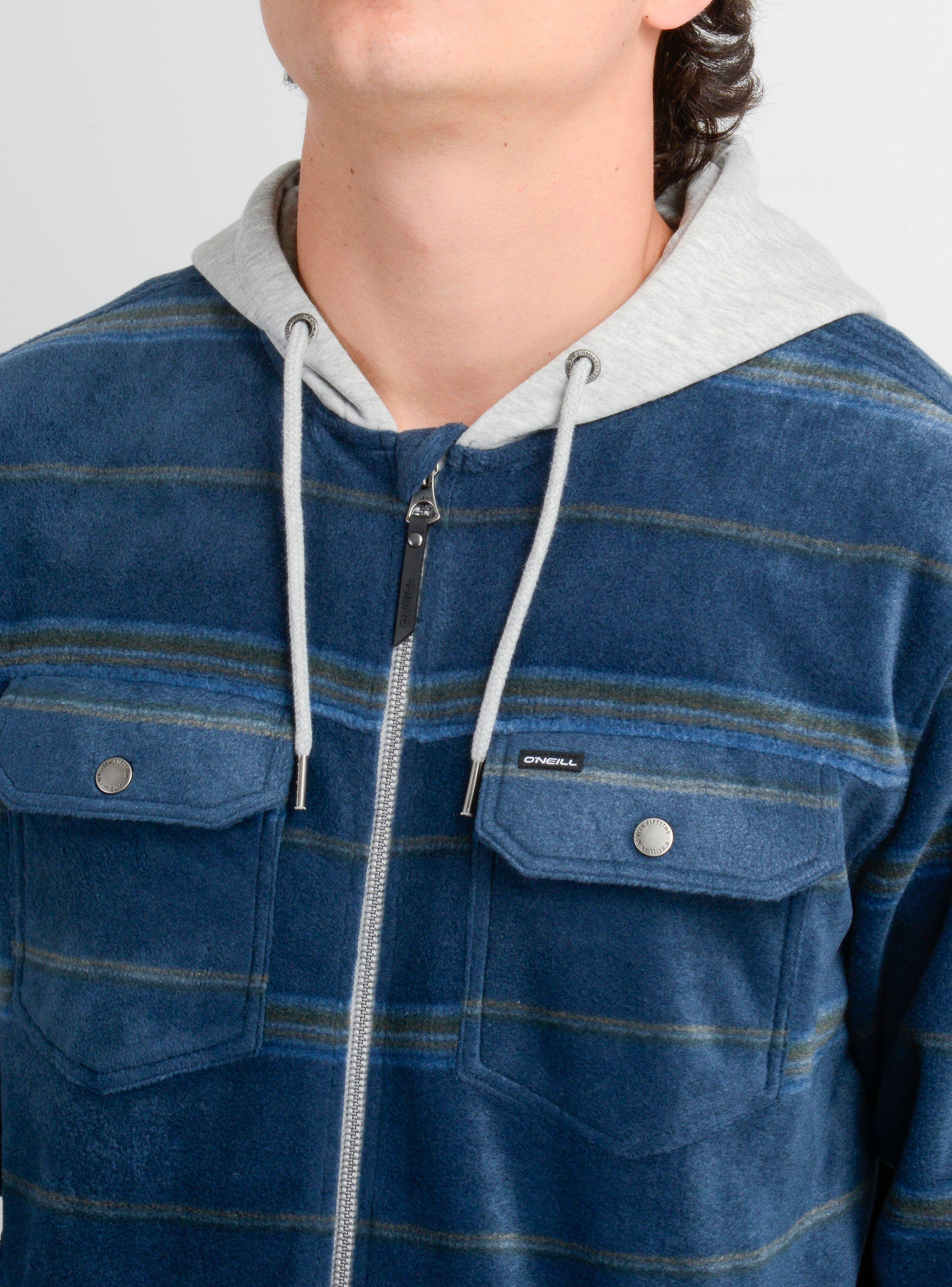 CAMISA POLAR MANGA LARGA ARCHER AZUL-4