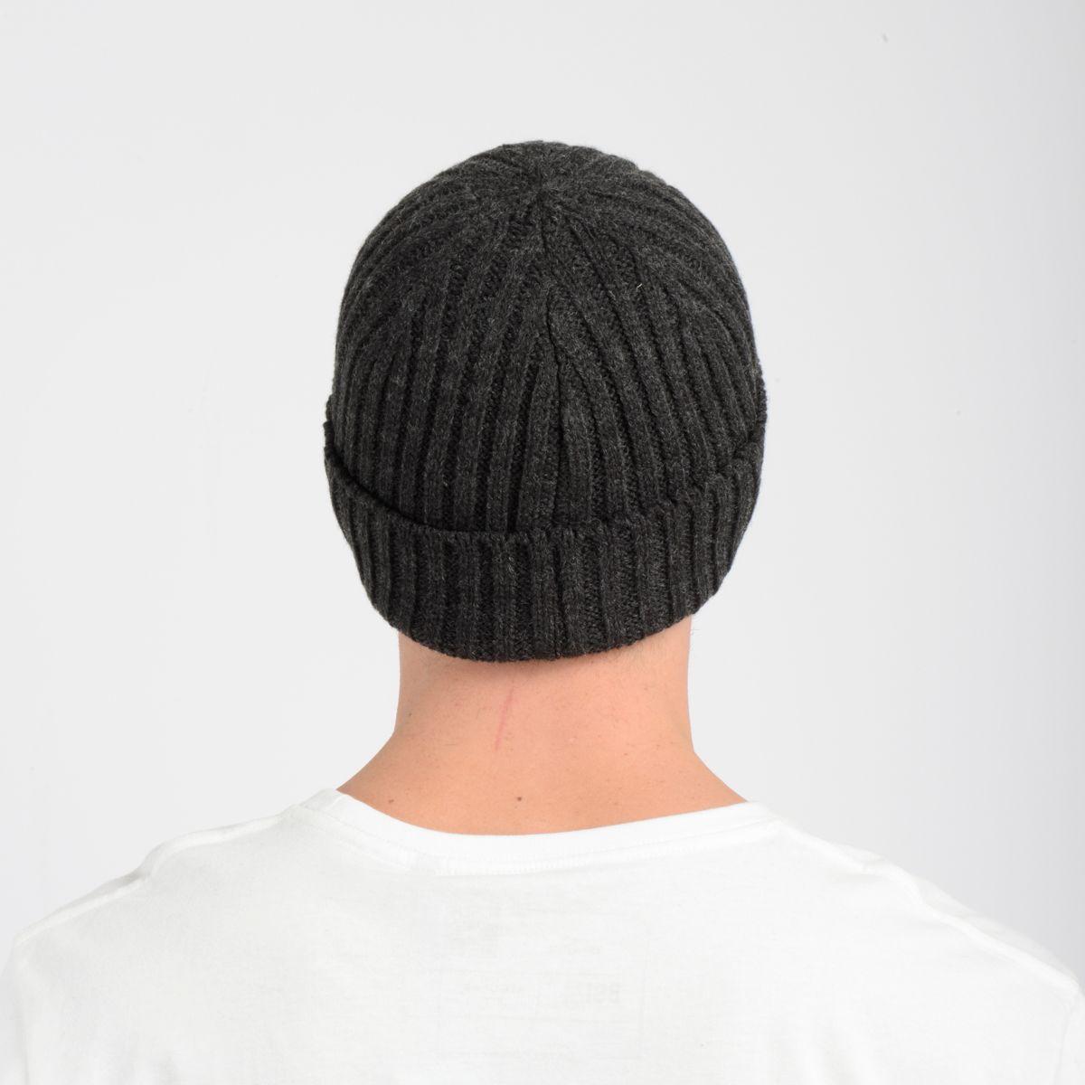 BEANIES BAVARO BEANIE GRIS OSCURO-1
