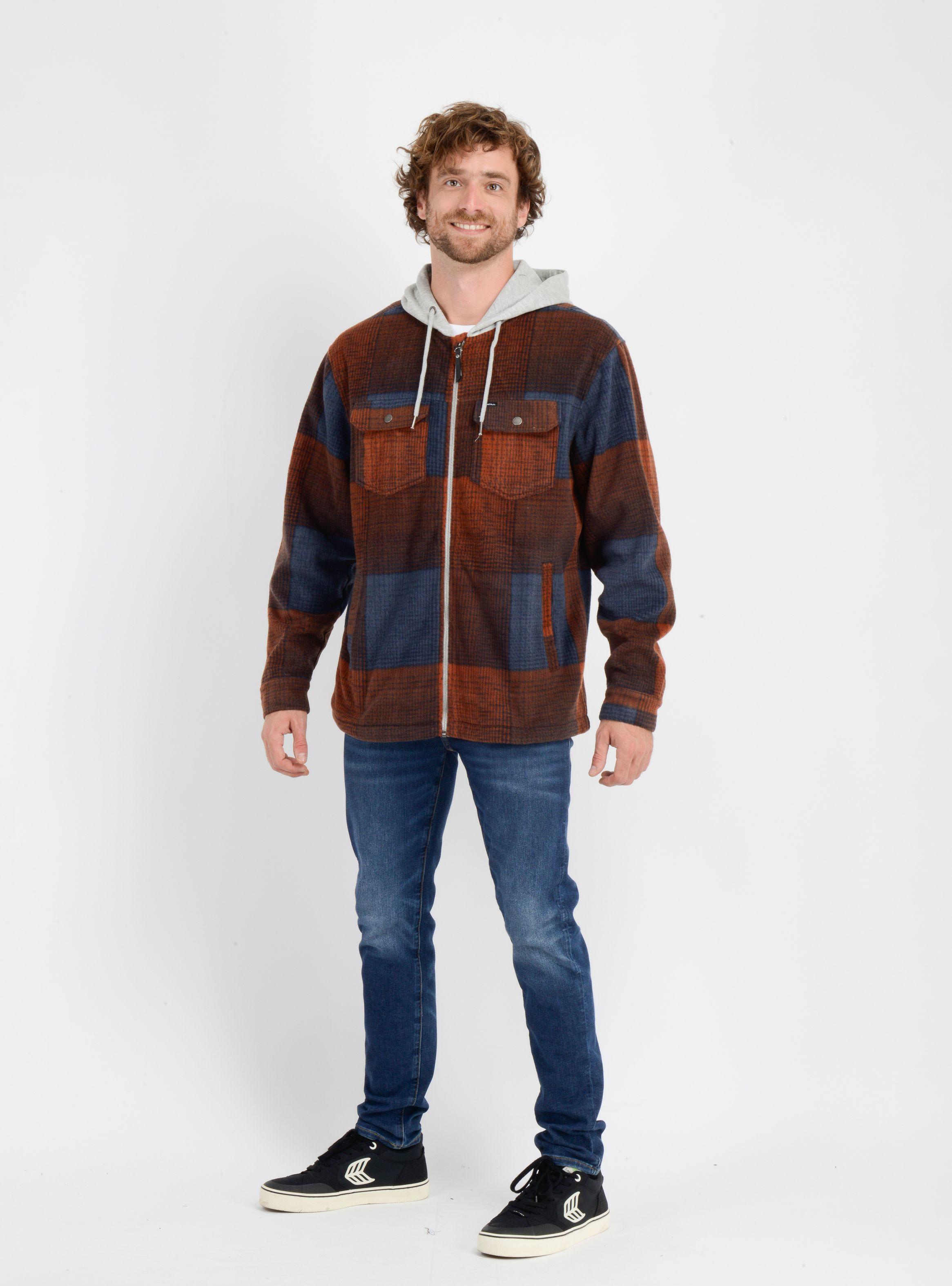 CAMISA POLAR CLAYTON HOOD AZUL-2