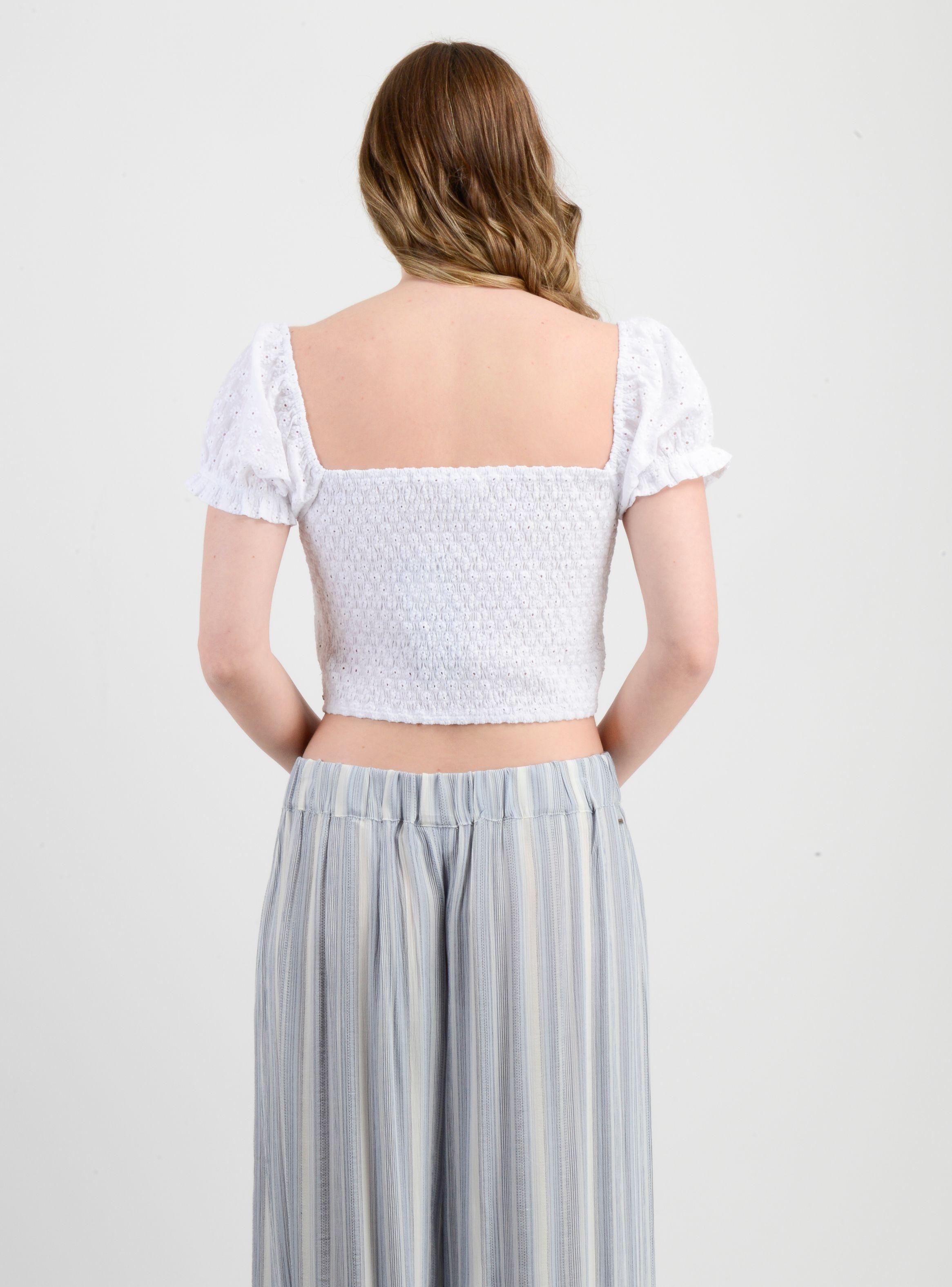 BLUSA MANGA CORTA HOXIE BLANCO-1
