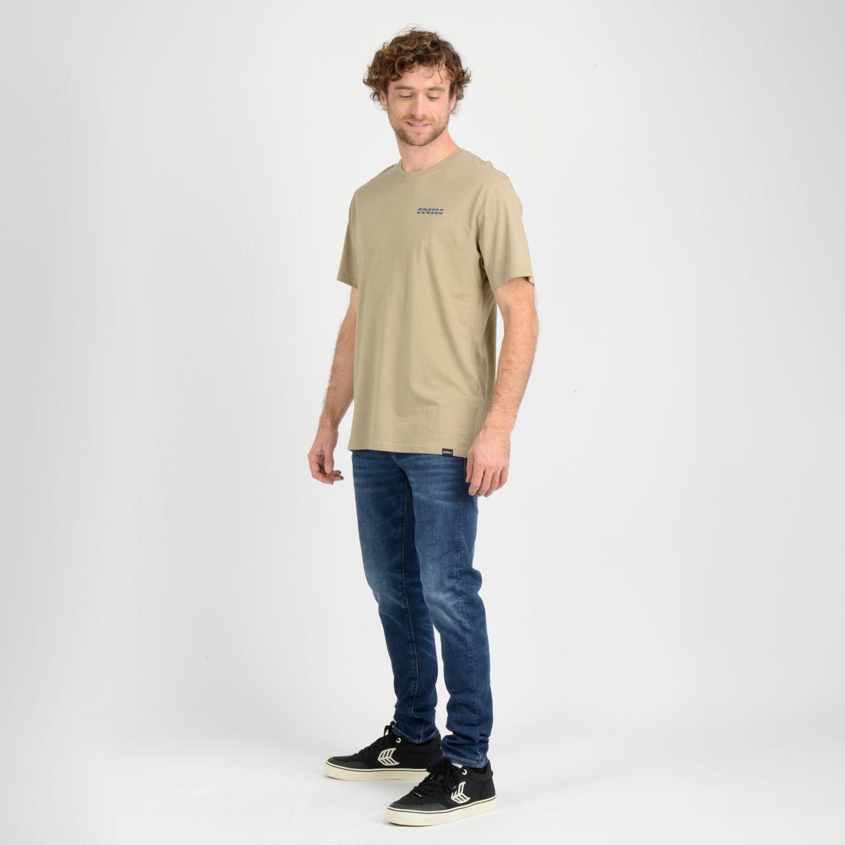 POLERA MANGA CORTA OUTSIDE LINE  BEIGE-1