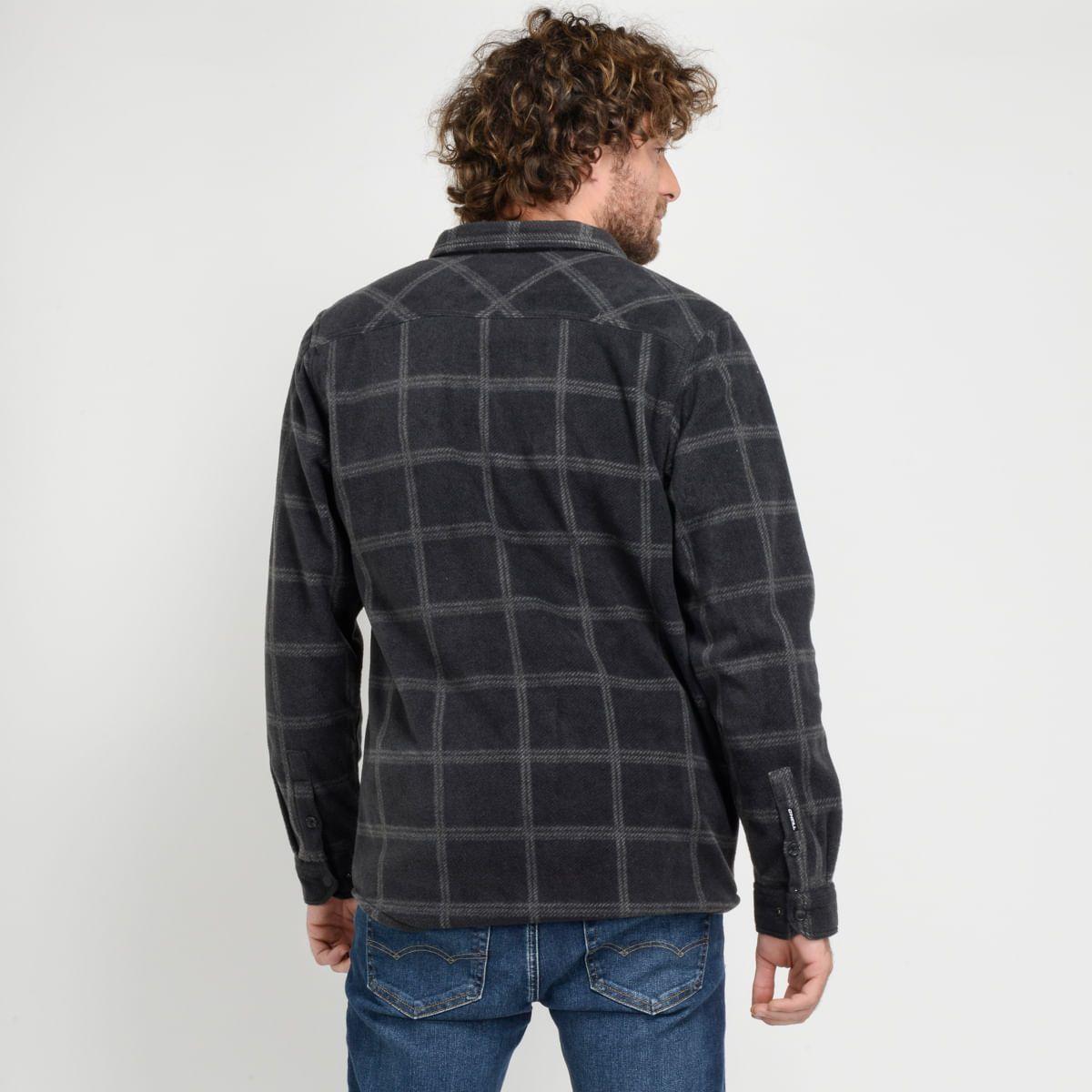 CAMISA MANGA LARGA - I23HO023005 GRIS OSCURO-2
