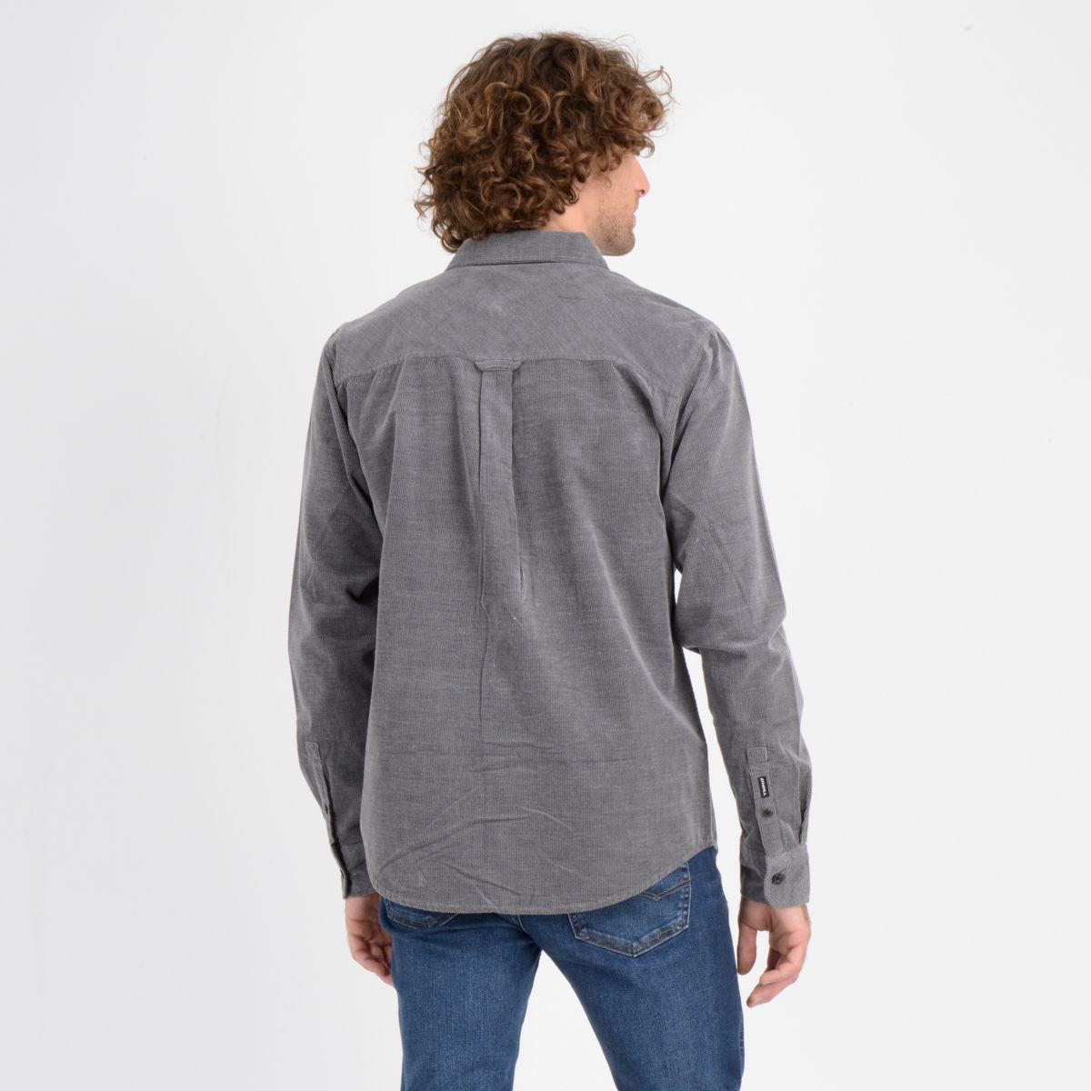 CAMISA MANGA LARGA HIGHLAND CORDURY GRIS OSCURO-1