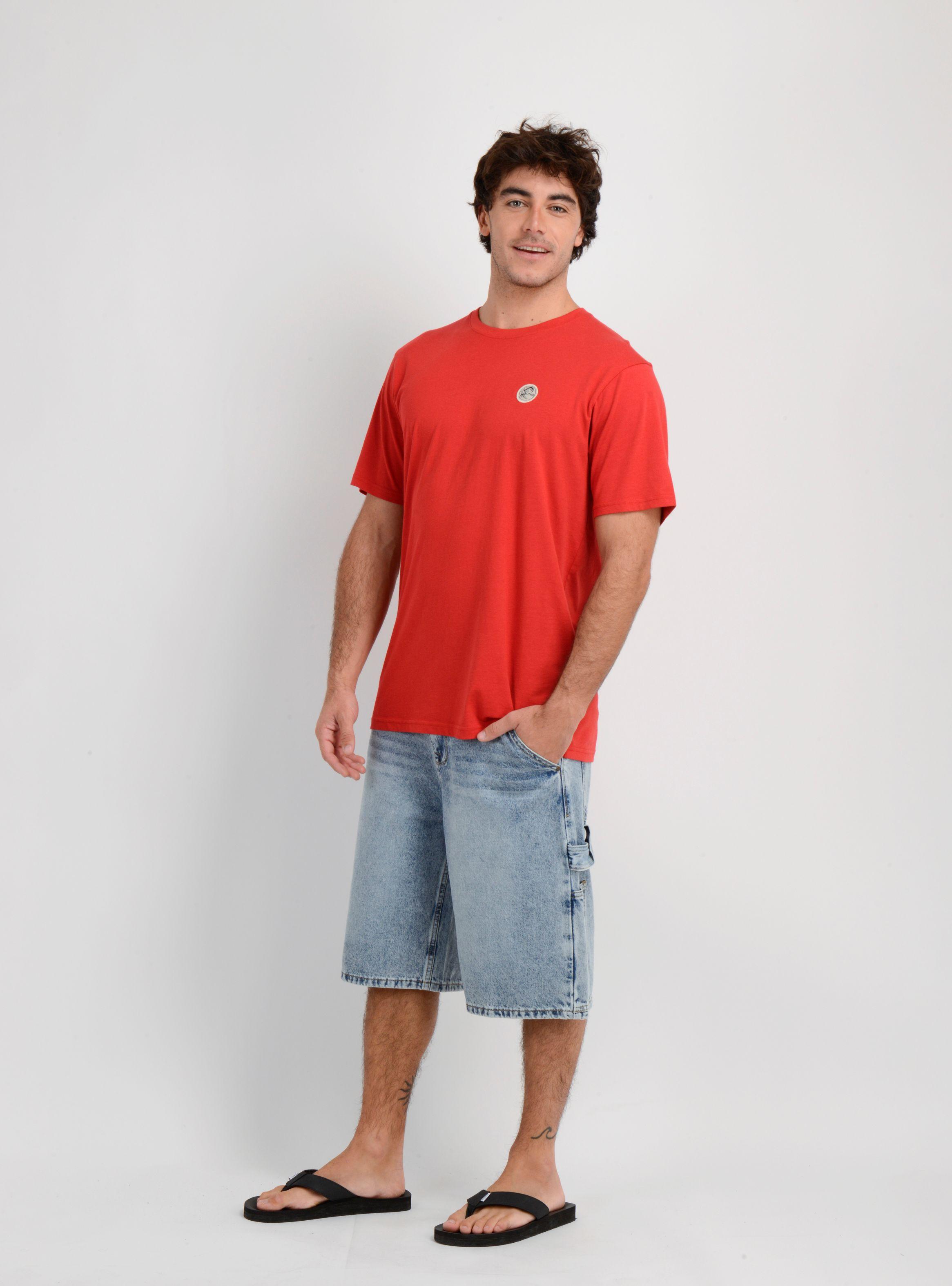 POLERA MANGA CORTA OG BADGE  ROJO-2