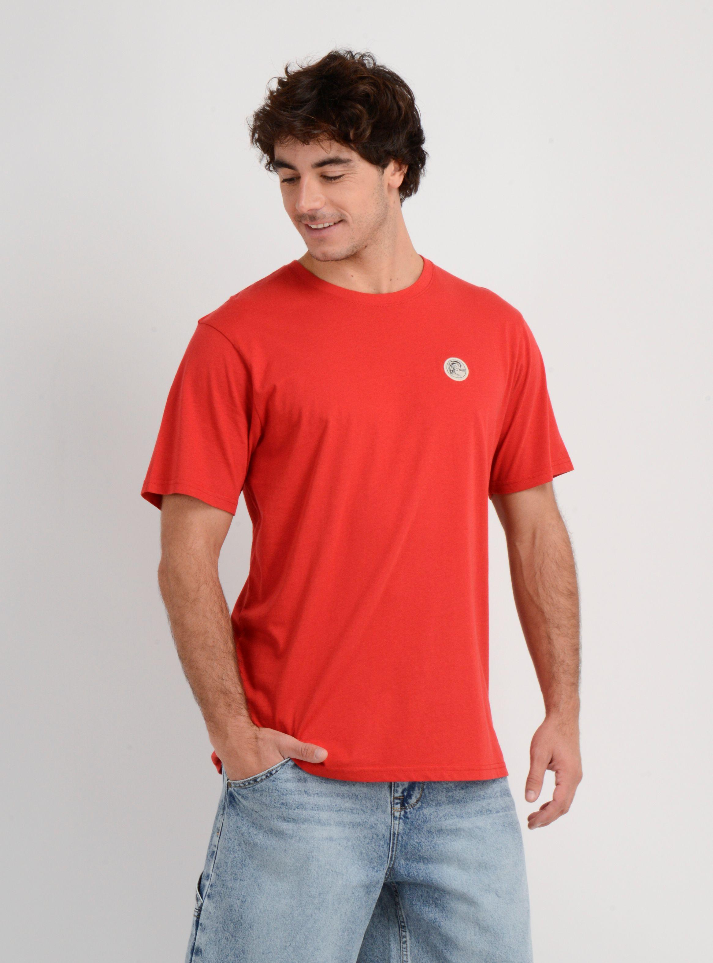 POLERA MANGA CORTA OG BADGE  ROJO-3