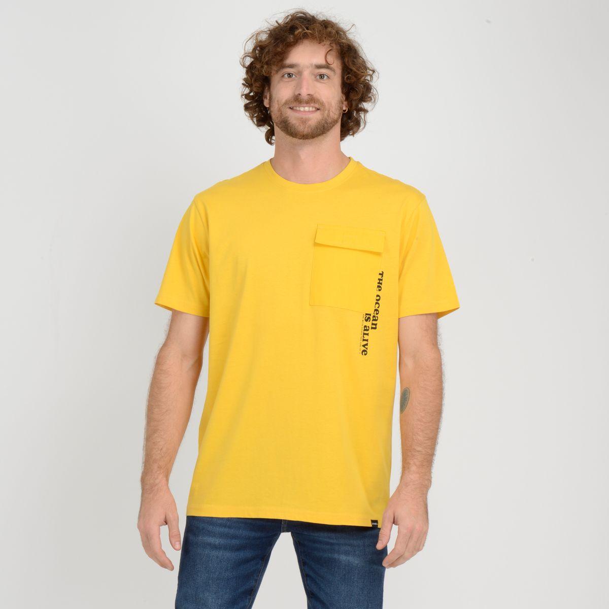 POLERA MANGA CORTA SAND  AMARILLO-0