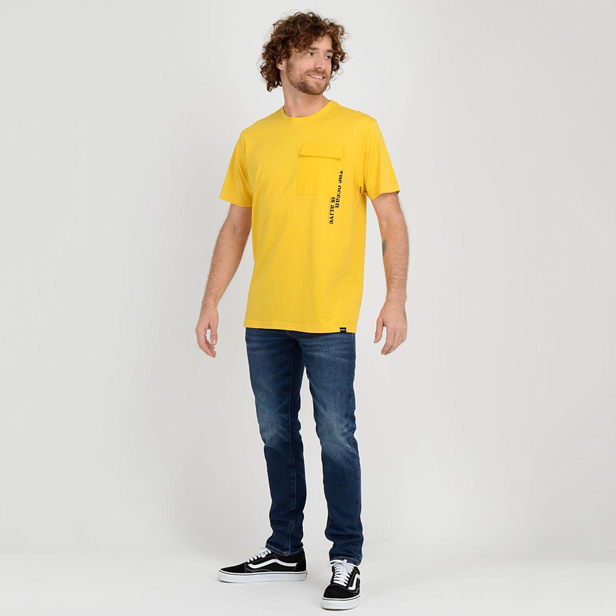 POLERA MANGA CORTA SAND  AMARILLO-3